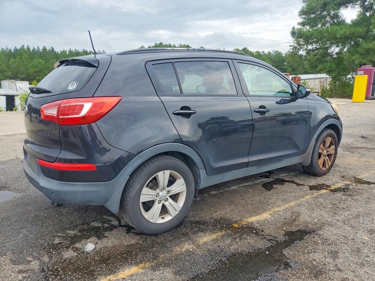 2012 Kia Sportage Lx Black vin: KNDPB3A27C7207104