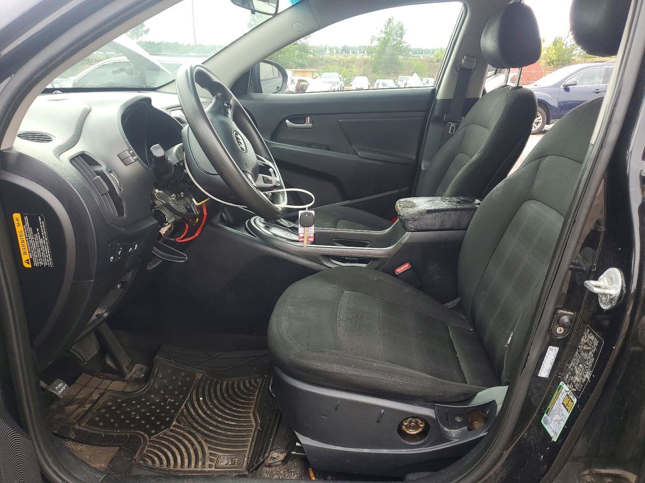 2012 Kia Sportage Lx Black vin: KNDPB3A27C7207104