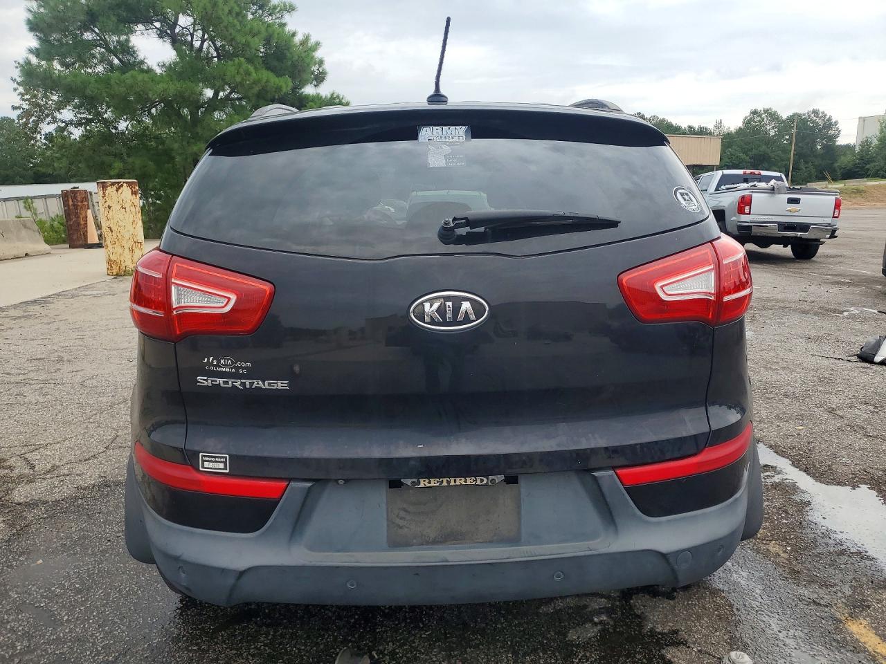 2012 Kia Sportage Lx Black vin: KNDPB3A27C7207104