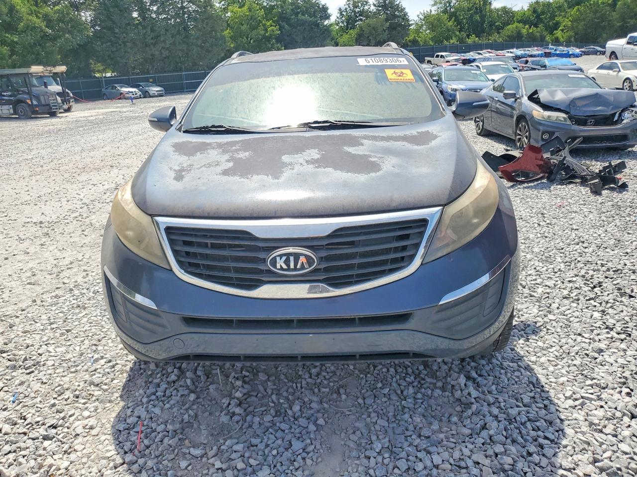 2012 Kia Sportage Lx Blue vin: KNDPB3A27C7225179