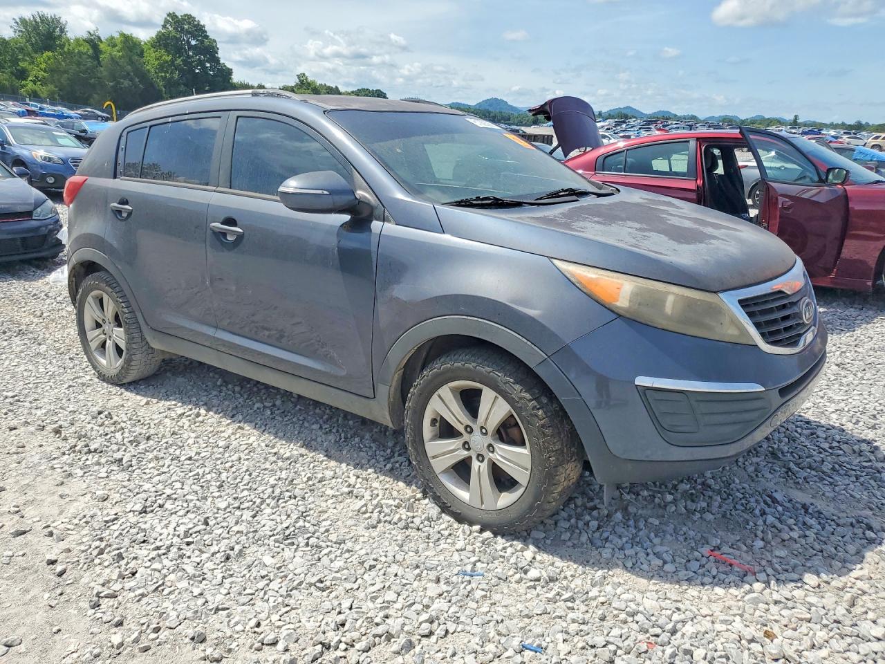 2012 Kia Sportage Lx Blue vin: KNDPB3A27C7225179