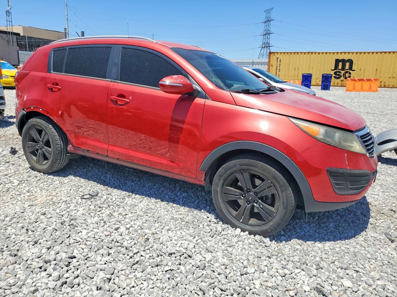 2012 Kia Sportage Lx Red vin: KNDPB3A27C7306943