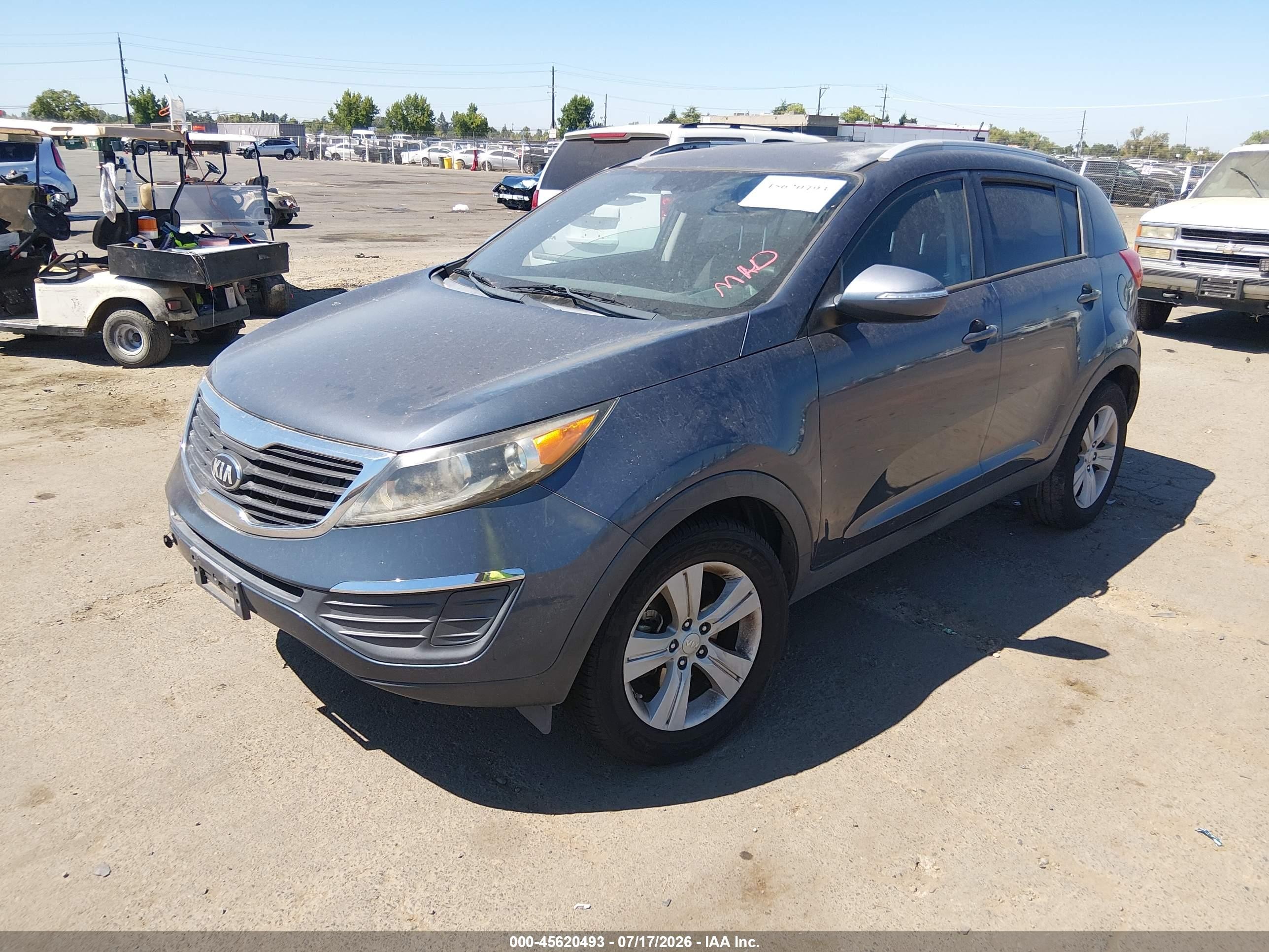 2013 Kia Sportage Lx Black vin: KNDPB3A27D7373432
