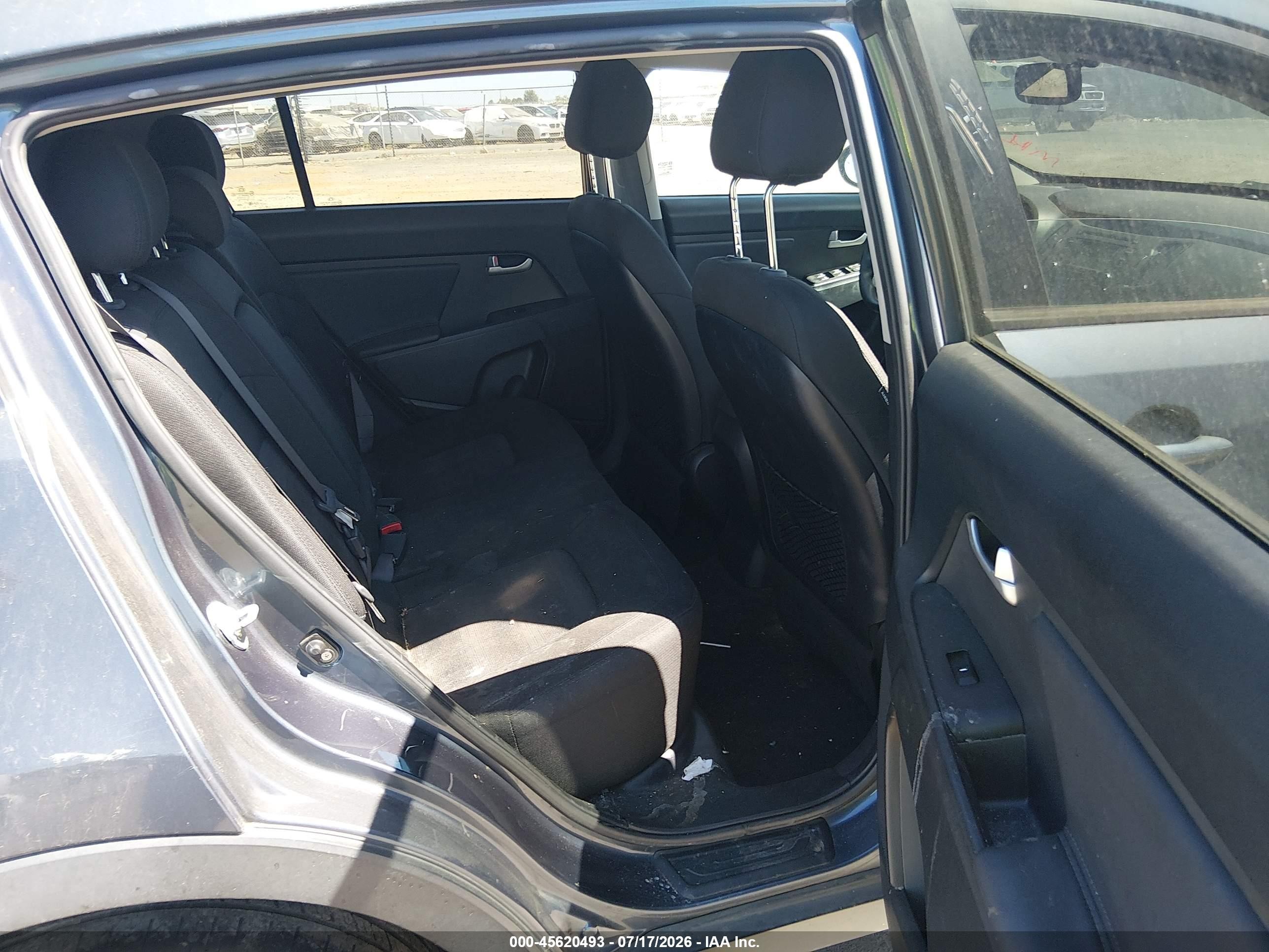 2013 Kia Sportage Lx Black vin: KNDPB3A27D7373432