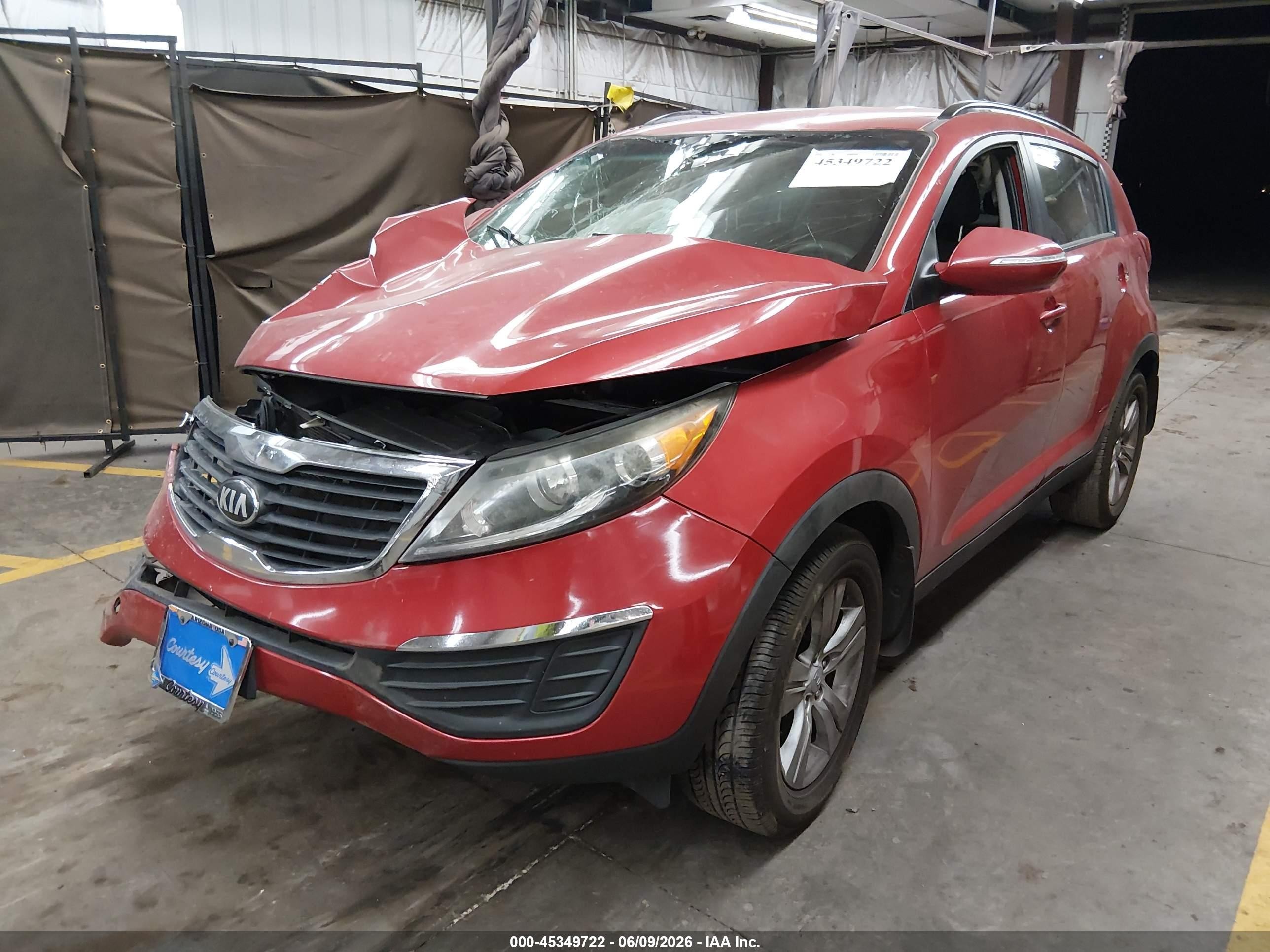 2013 Kia Sportage Lx Красный vin: KNDPB3A27D7404470