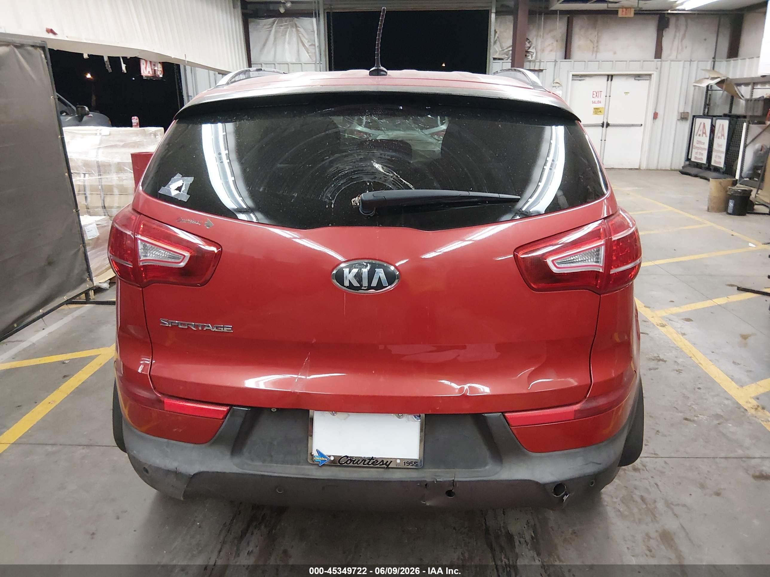 2013 Kia Sportage Lx Красный vin: KNDPB3A27D7404470