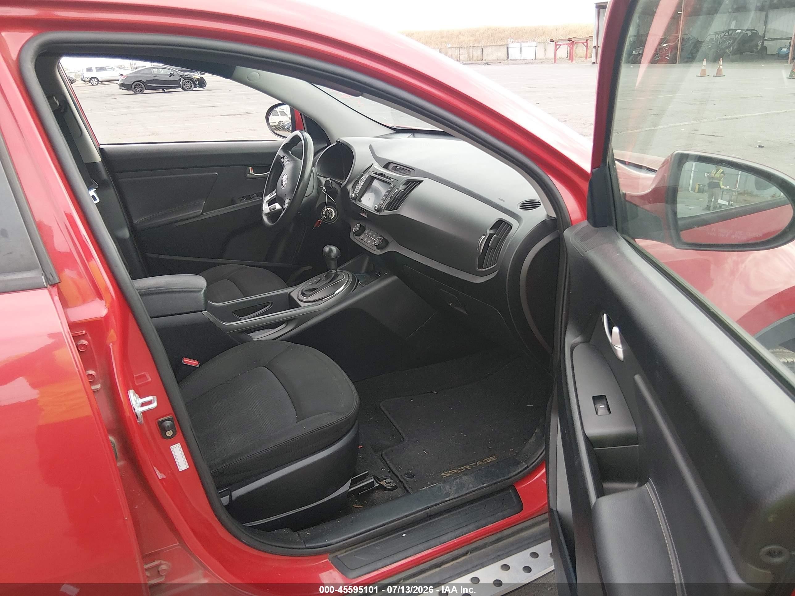 2013 Kia Sportage Lx Red vin: KNDPB3A27D7413606
