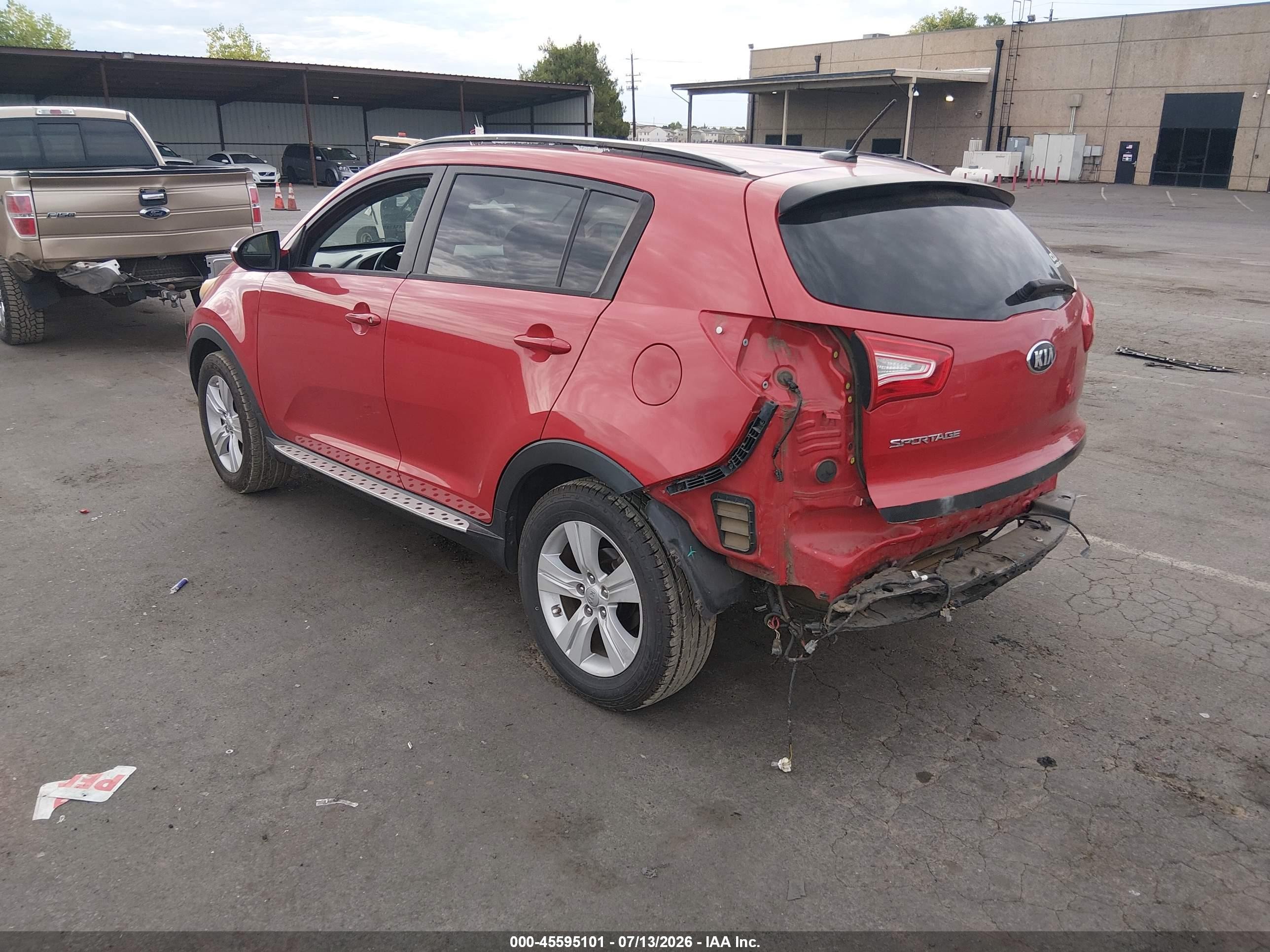 2013 Kia Sportage Lx Red vin: KNDPB3A27D7413606