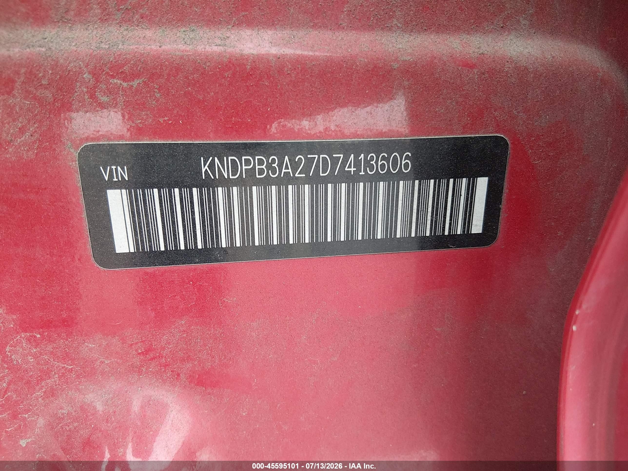 2013 Kia Sportage Lx Red vin: KNDPB3A27D7413606
