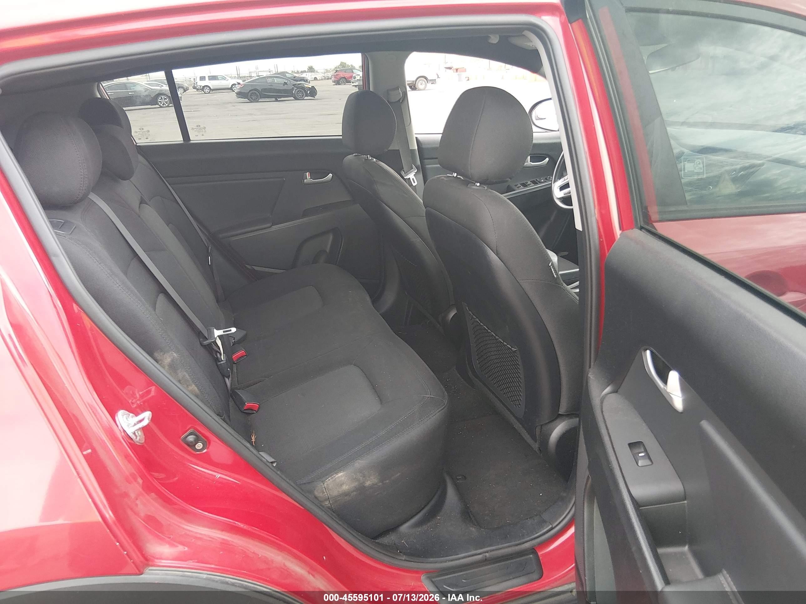 2013 Kia Sportage Lx Red vin: KNDPB3A27D7413606