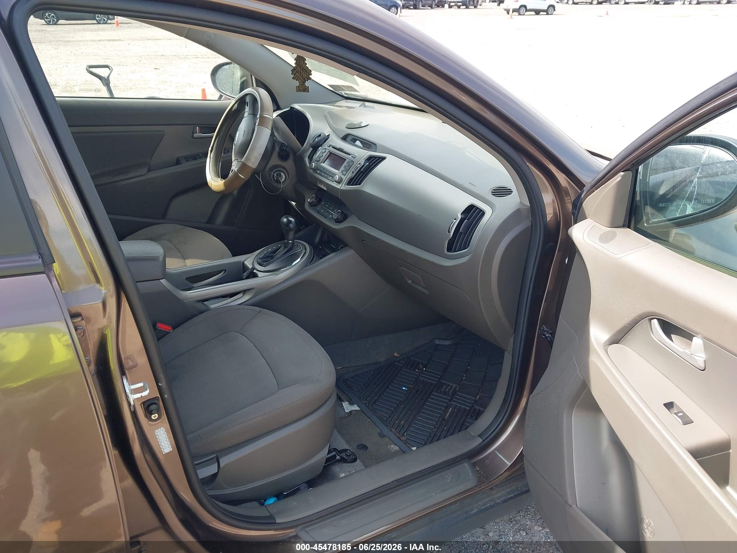 2013 Kia Sportage Lx Brown vin: KNDPB3A27D7518386