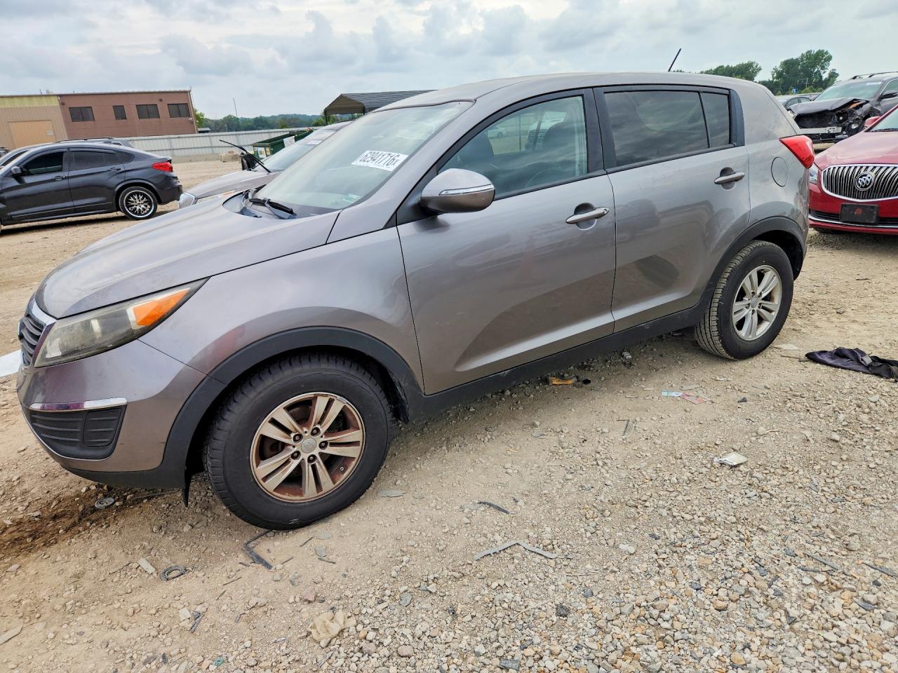 2011 Kia Sportage Lx Gray vin: KNDPB3A28B7037754