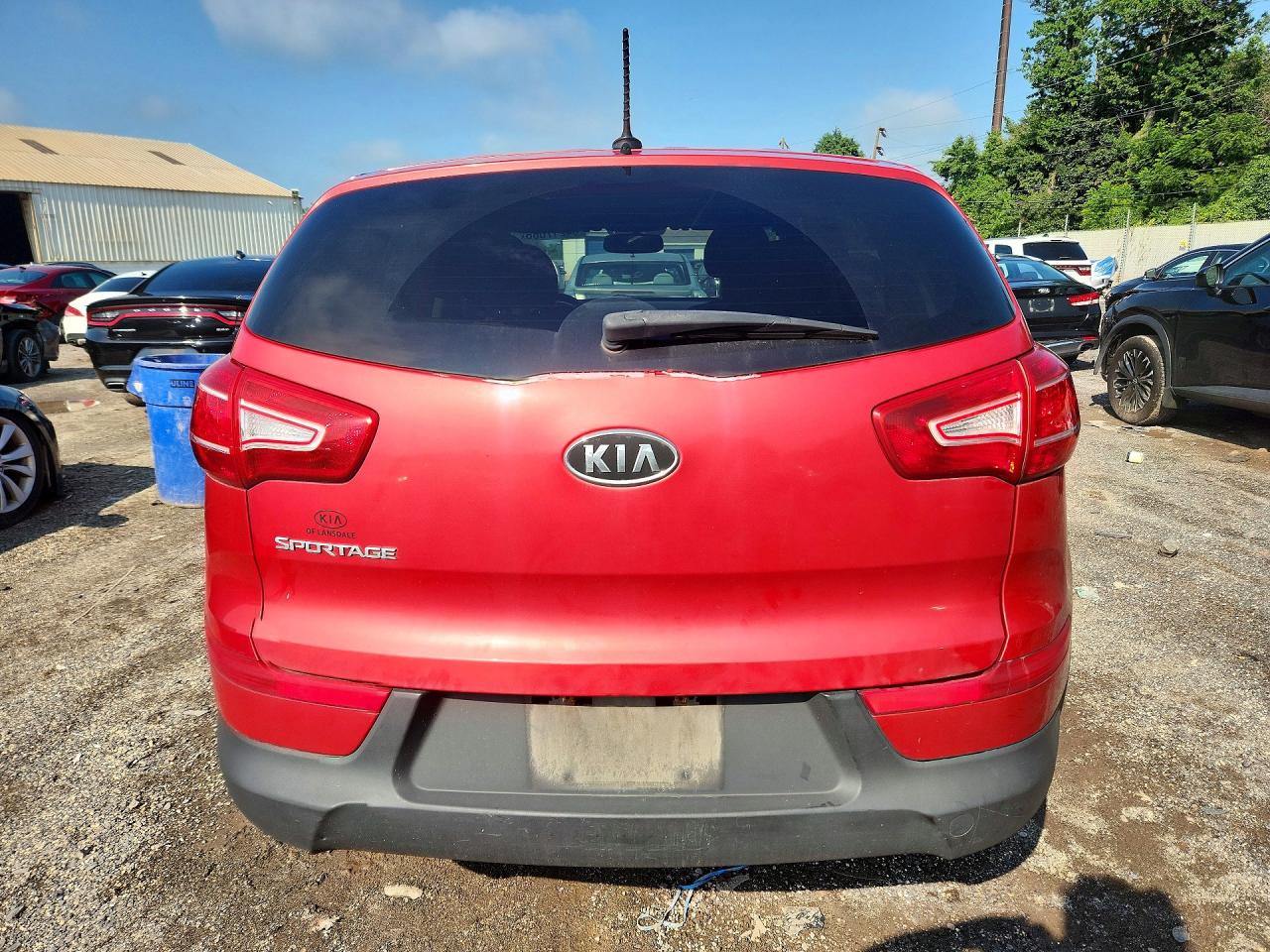 2011 Kia Sportage Lx Red vin: KNDPB3A28B7059737