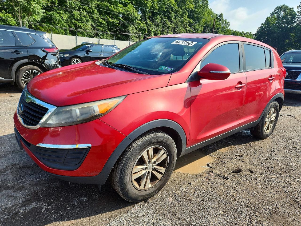 2011 Kia Sportage Lx Red vin: KNDPB3A28B7059737
