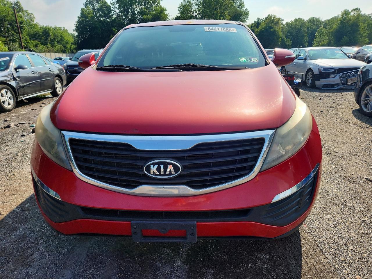 2011 Kia Sportage Lx Red vin: KNDPB3A28B7059737