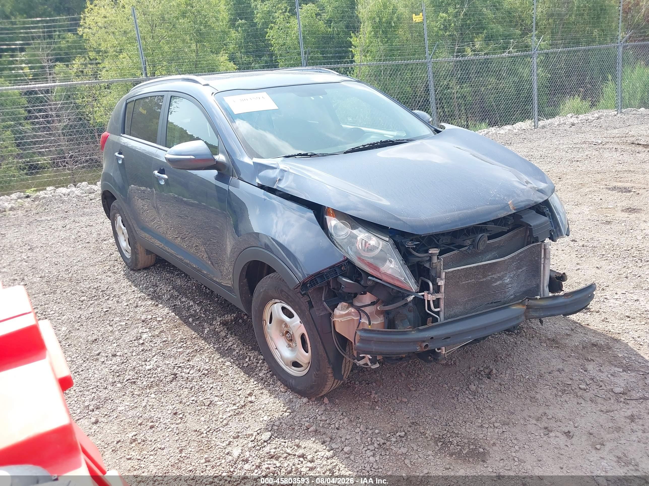 2011 Kia Sportage Lx Navy vin: KNDPB3A28B7090423