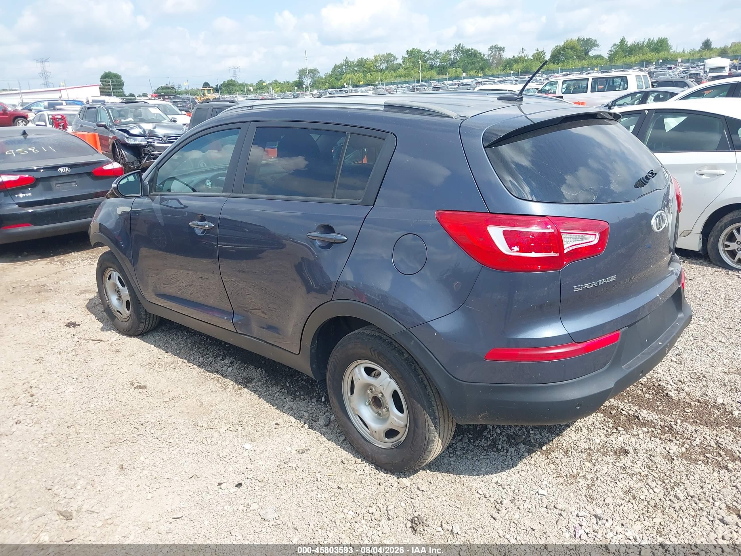 2011 Kia Sportage Lx Navy vin: KNDPB3A28B7090423