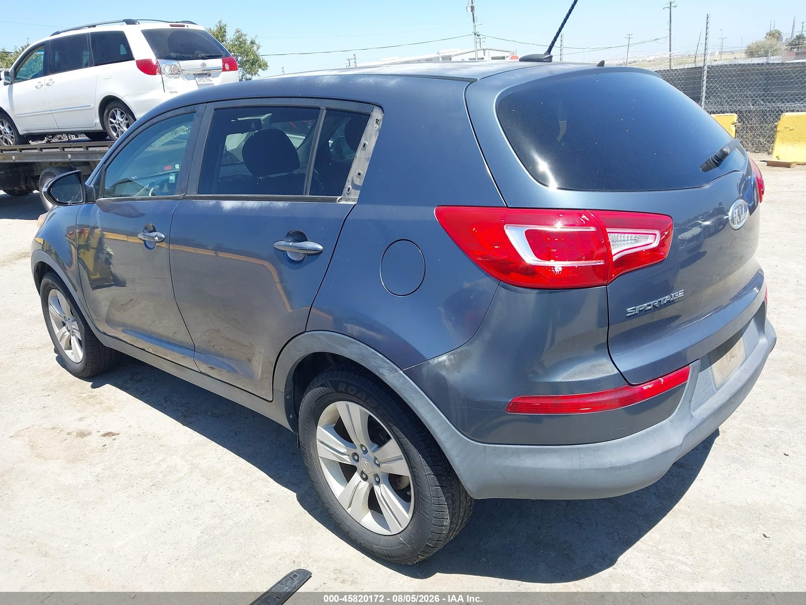 2012 Kia Sportage Lx Синий vin: KNDPB3A28C7332905
