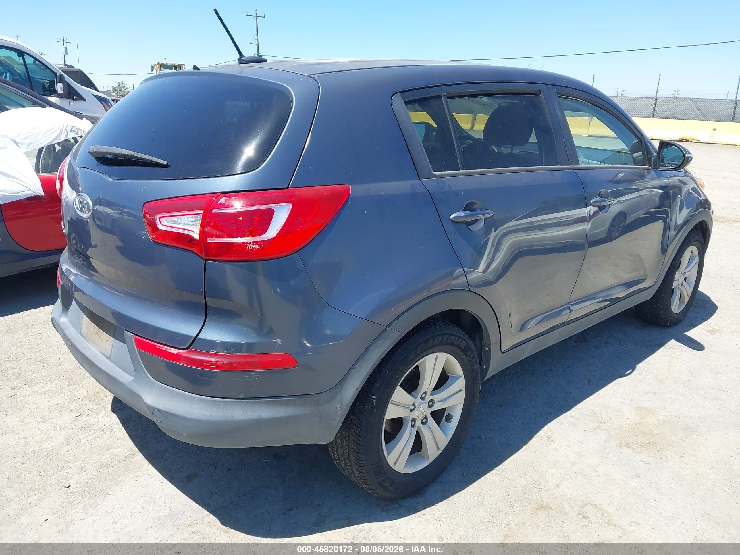 2012 Kia Sportage Lx Синий vin: KNDPB3A28C7332905