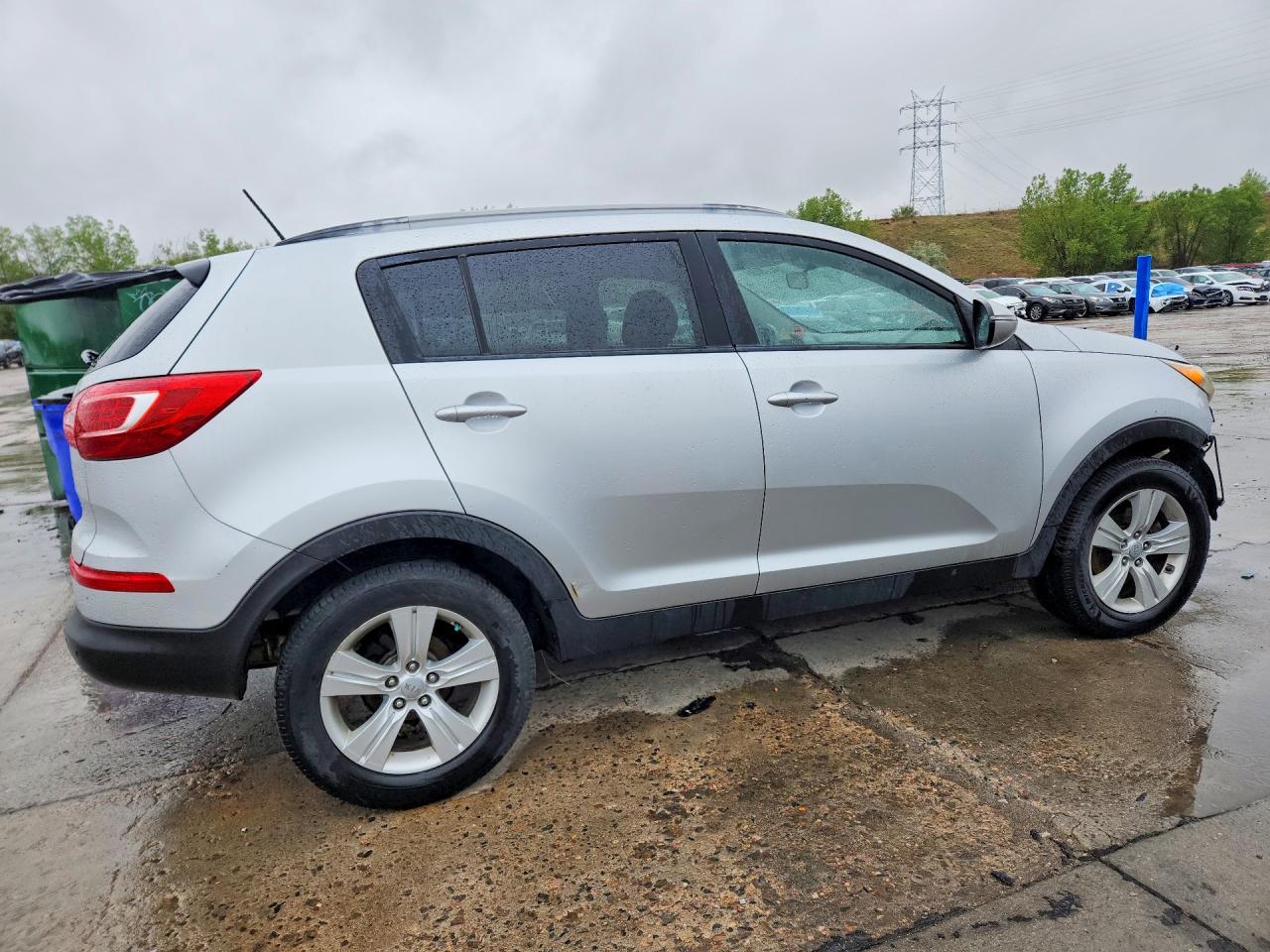 2013 Kia Sportage Lx Silver vin: KNDPB3A28D7430382