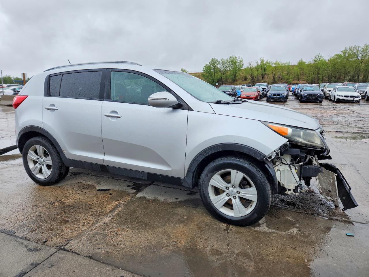 2013 Kia Sportage Lx Silver vin: KNDPB3A28D7430382