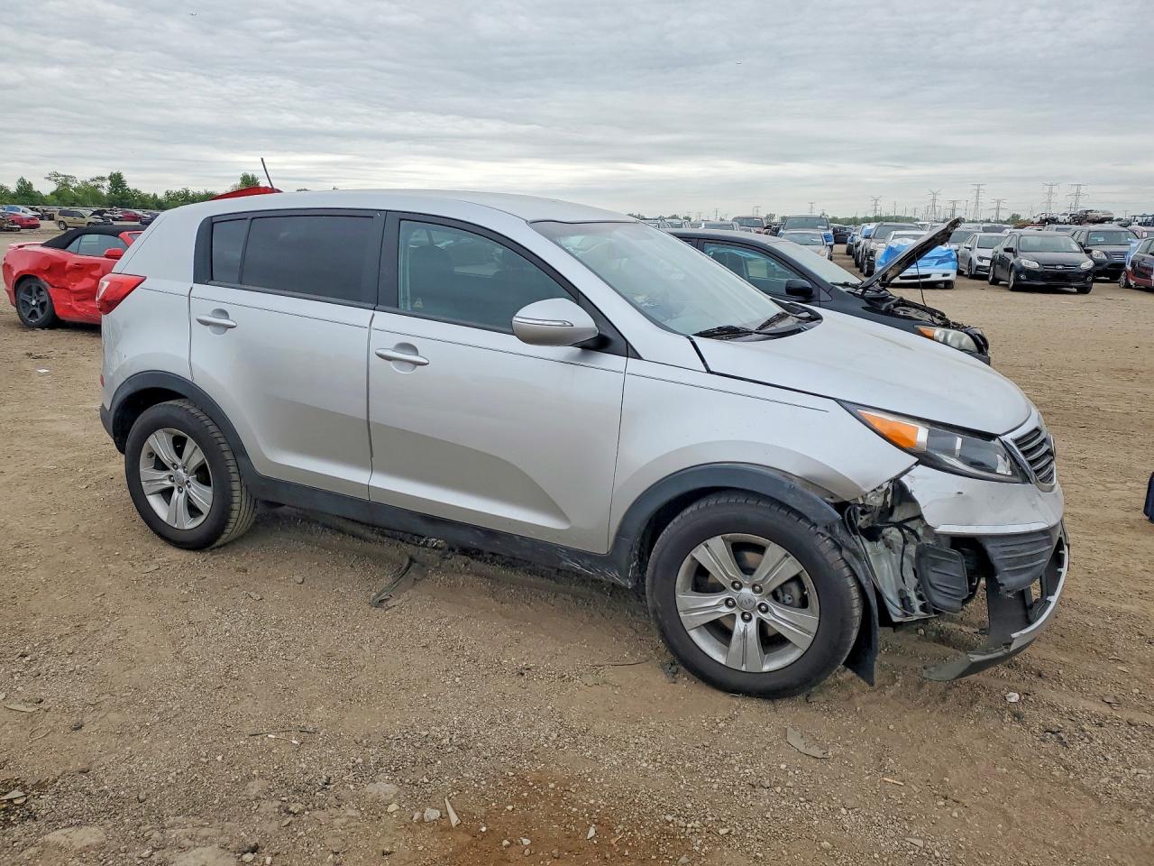 2013 Kia Sportage Lx Серебряный vin: KNDPB3A28D7505601