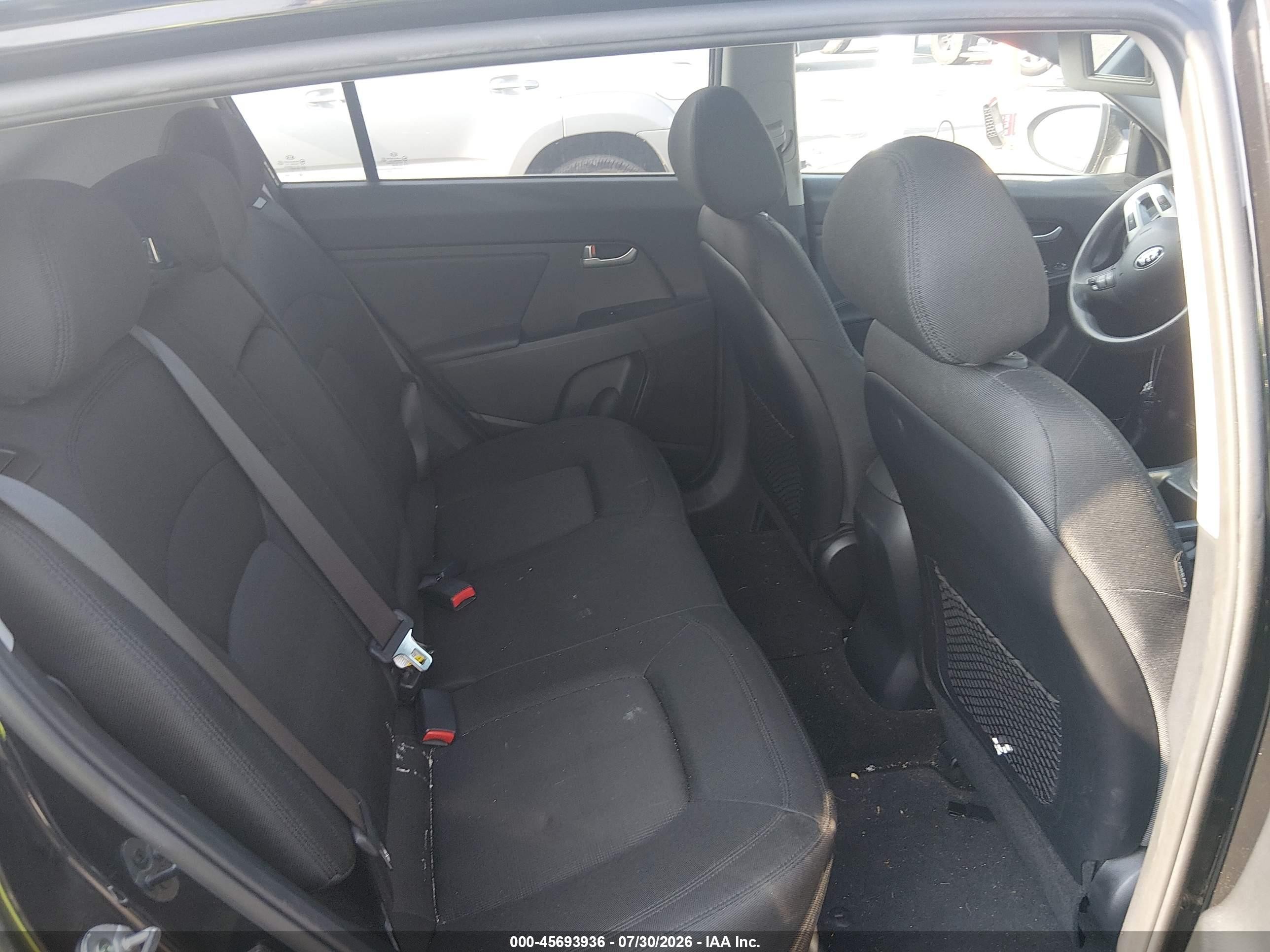 2013 Kia Sportage Lx Black vin: KNDPB3A28D7510619