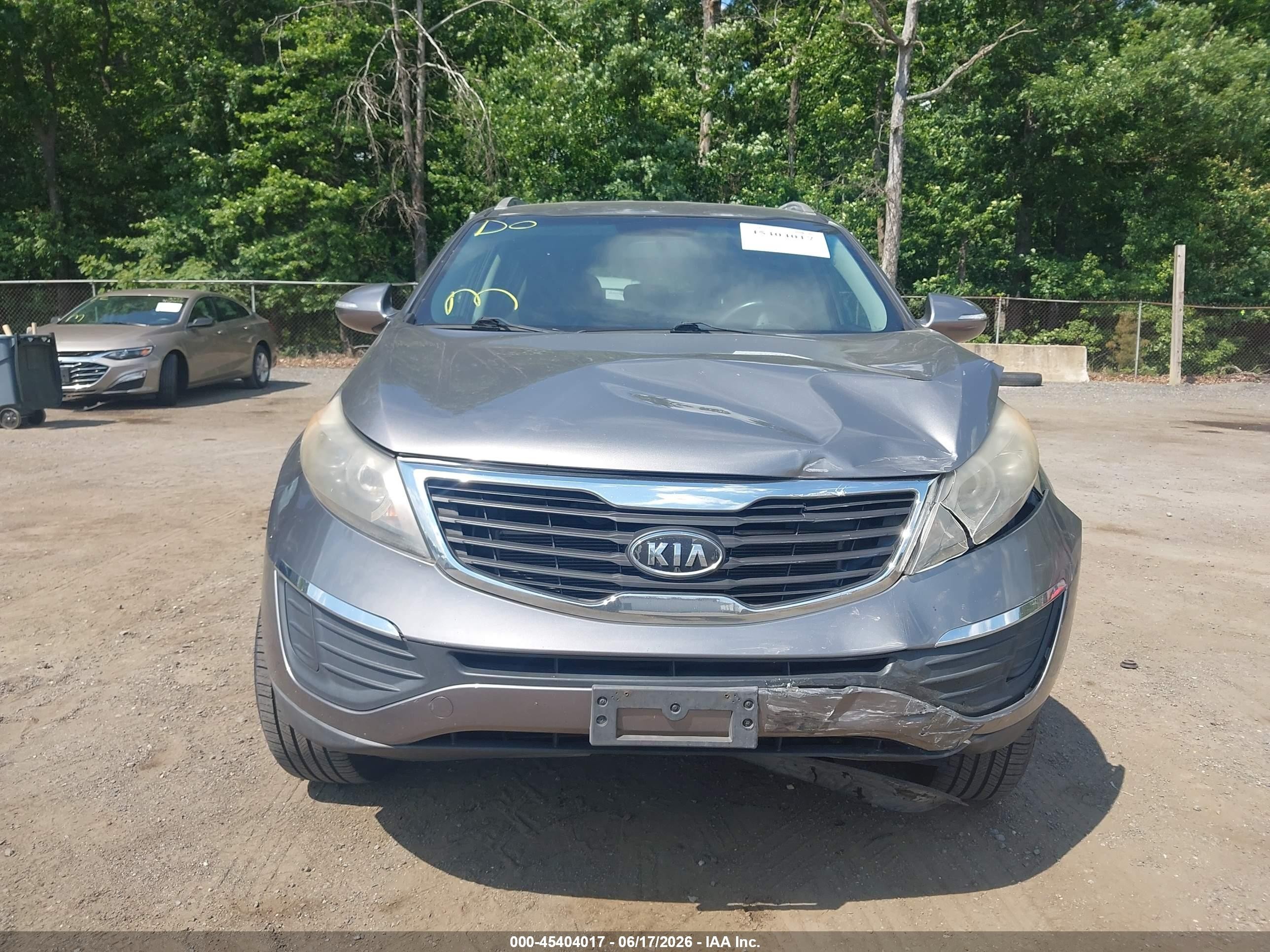 2011 Kia Sportage Lx Gray vin: KNDPB3A29B7031932