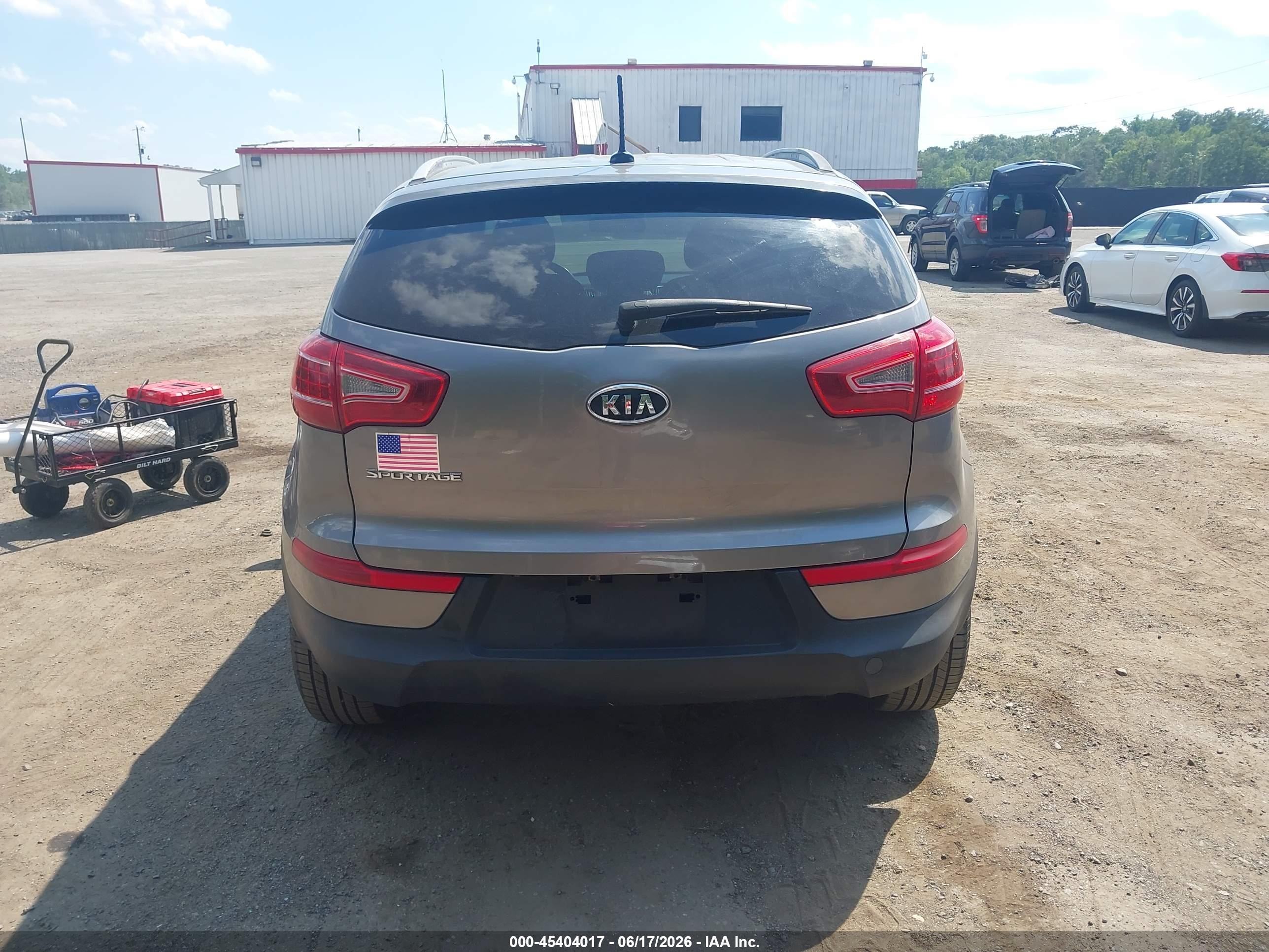 2011 Kia Sportage Lx Gray vin: KNDPB3A29B7031932