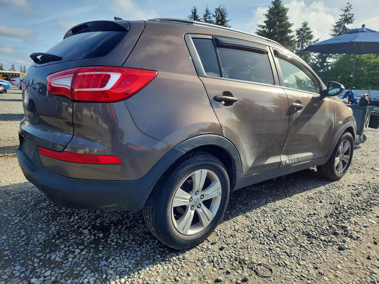 2011 Kia Sportage Lx Brown vin: KNDPB3A29B7083853