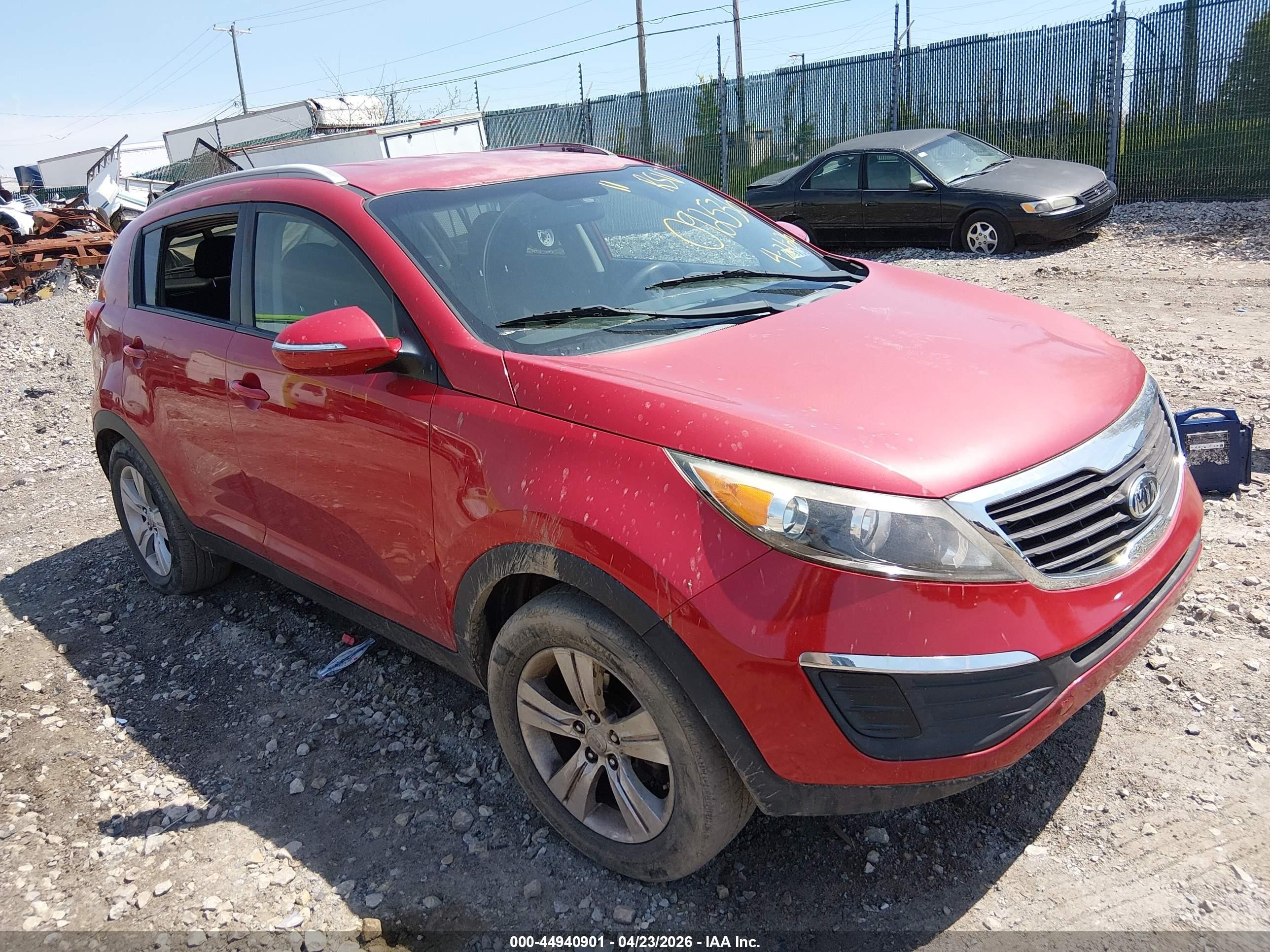 2011 Kia Sportage Lx Red vin: KNDPB3A29B7092536