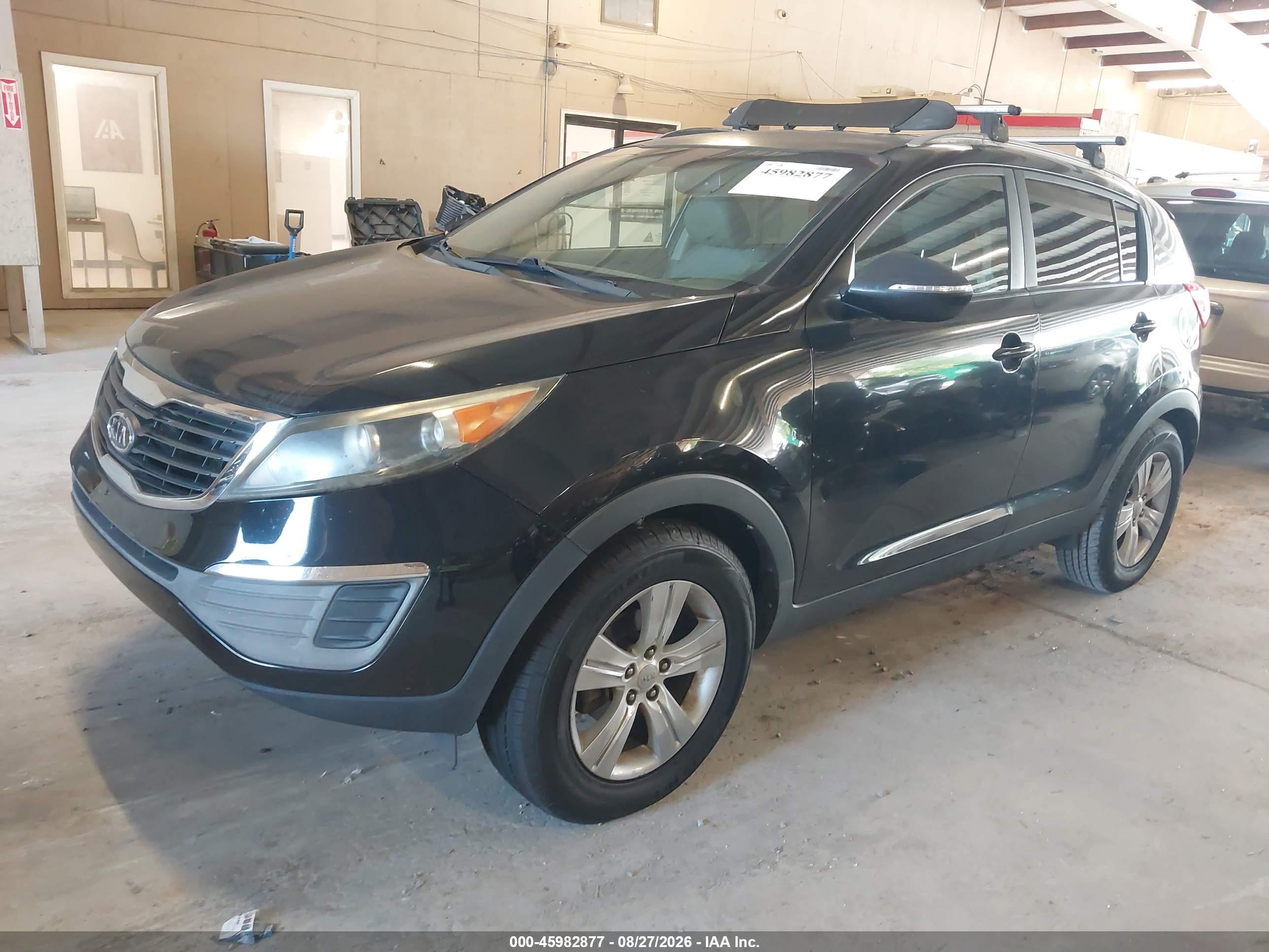 2011 Kia Sportage Lx Black vin: KNDPB3A29B7175741