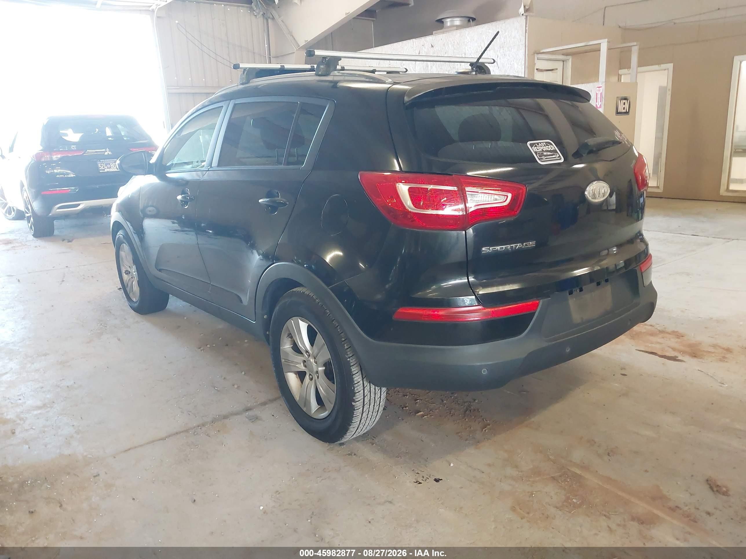 2011 Kia Sportage Lx Black vin: KNDPB3A29B7175741