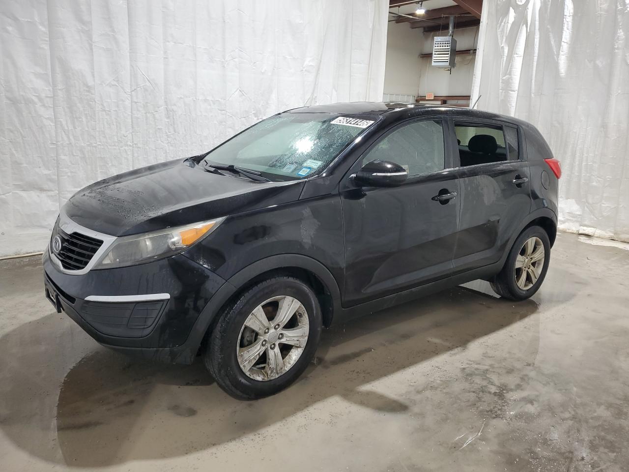 2012 Kia Sportage Lx Black vin: KNDPB3A29C7194551 Damage: Left Rear Window, Missing, Replacement Required