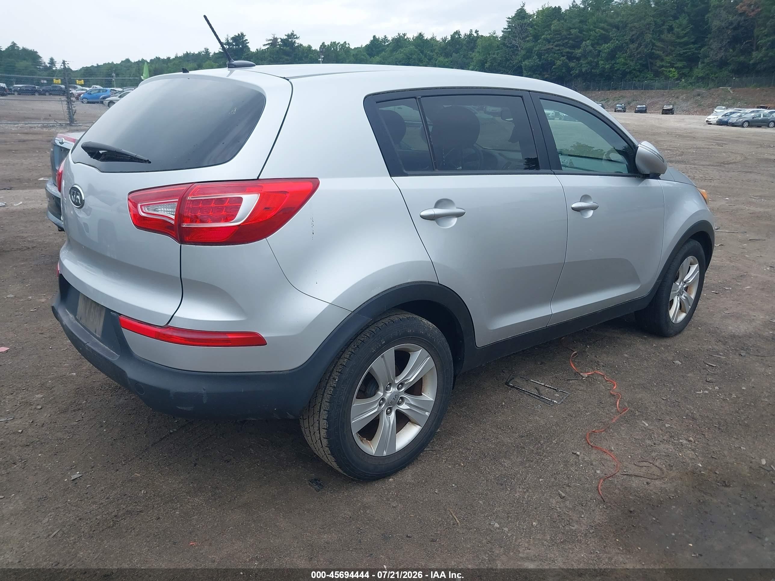 2012 Kia Sportage Lx Серебряный vin: KNDPB3A29C7310766