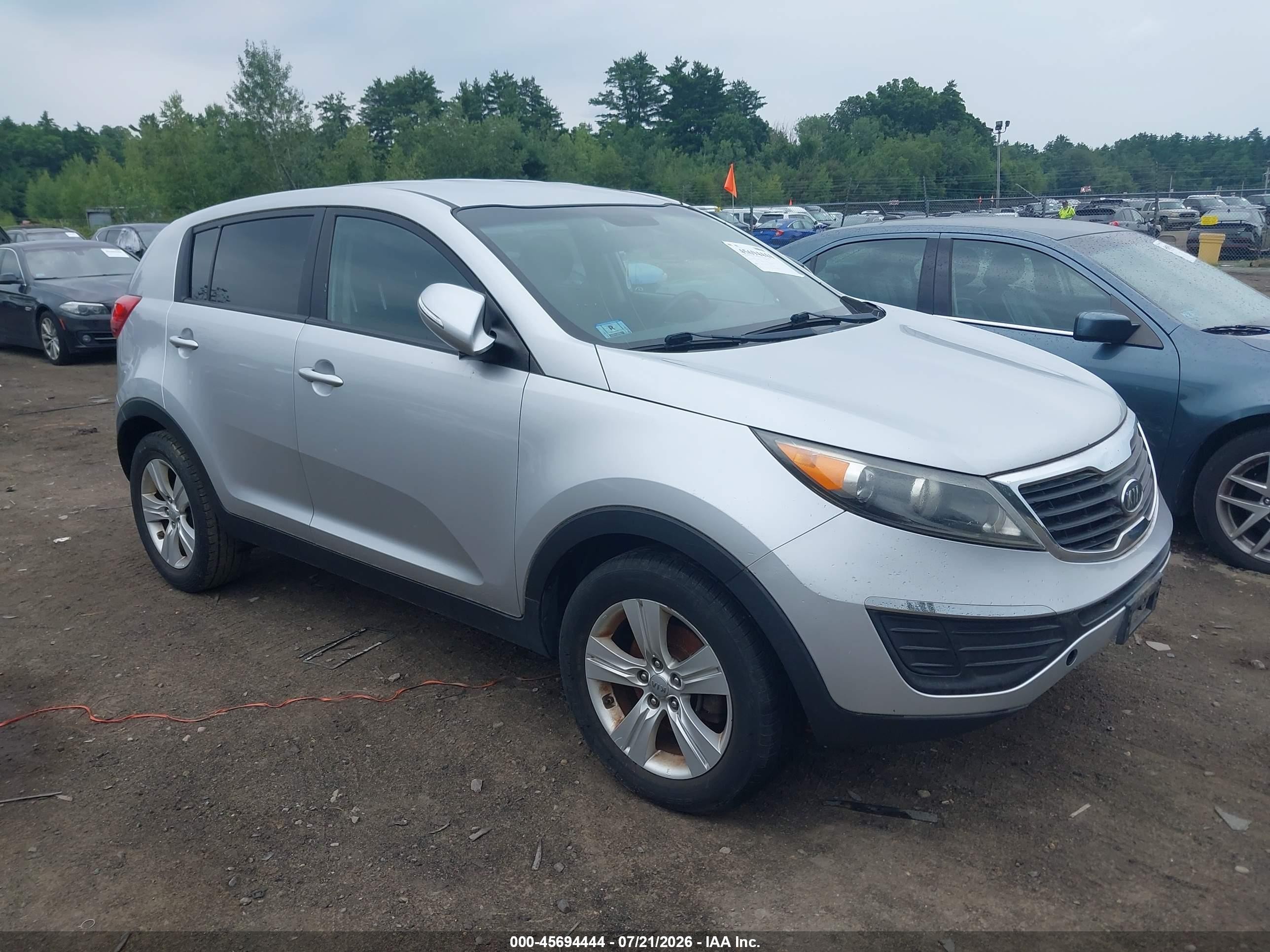 2012 Kia Sportage Lx Silver vin: KNDPB3A29C7310766