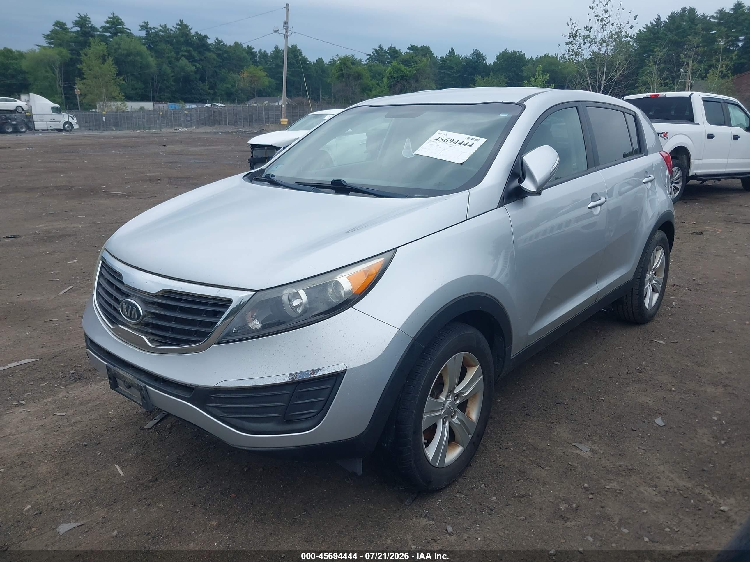 2012 Kia Sportage Lx Серебряный vin: KNDPB3A29C7310766