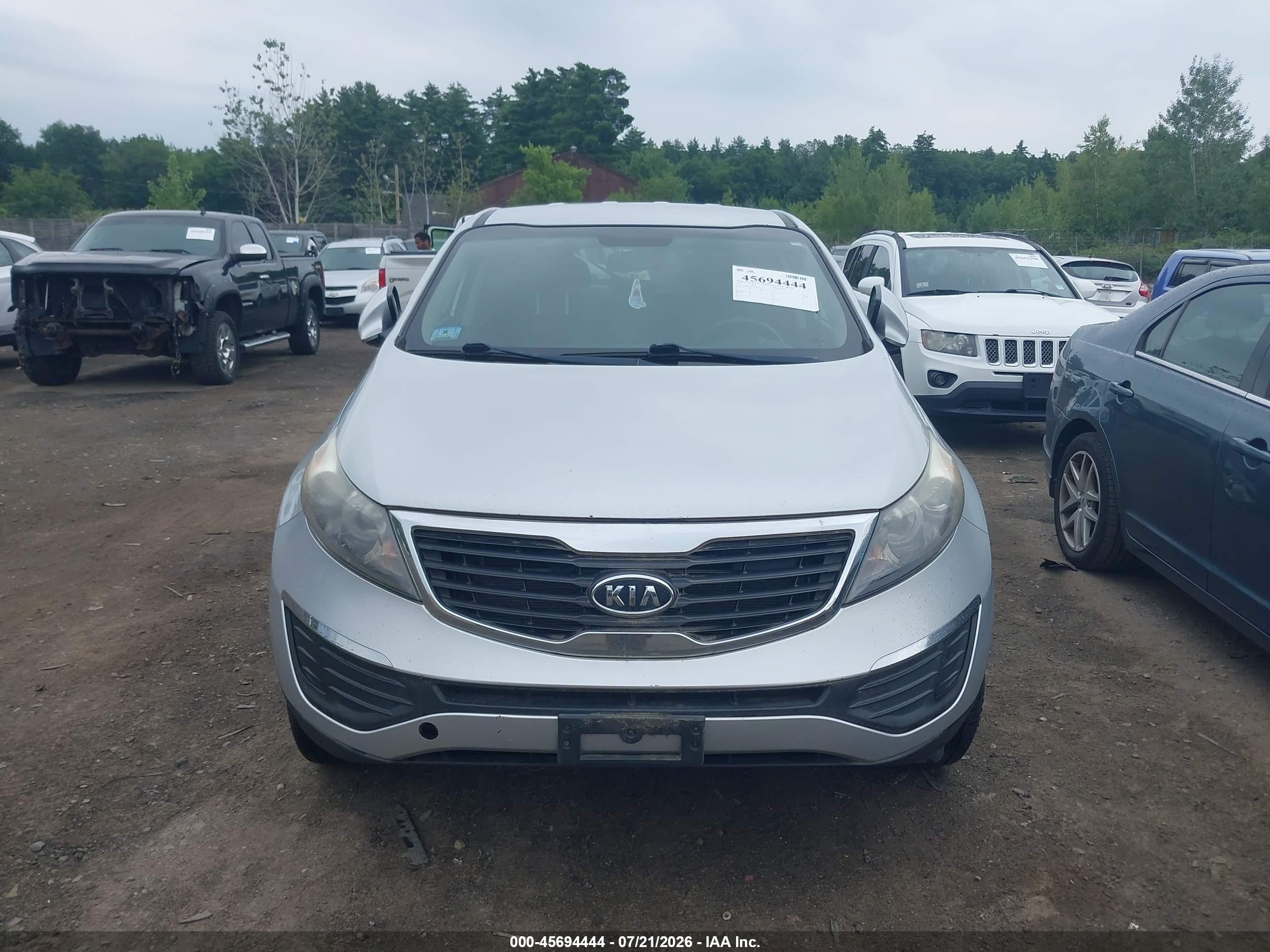 2012 Kia Sportage Lx Серебряный vin: KNDPB3A29C7310766