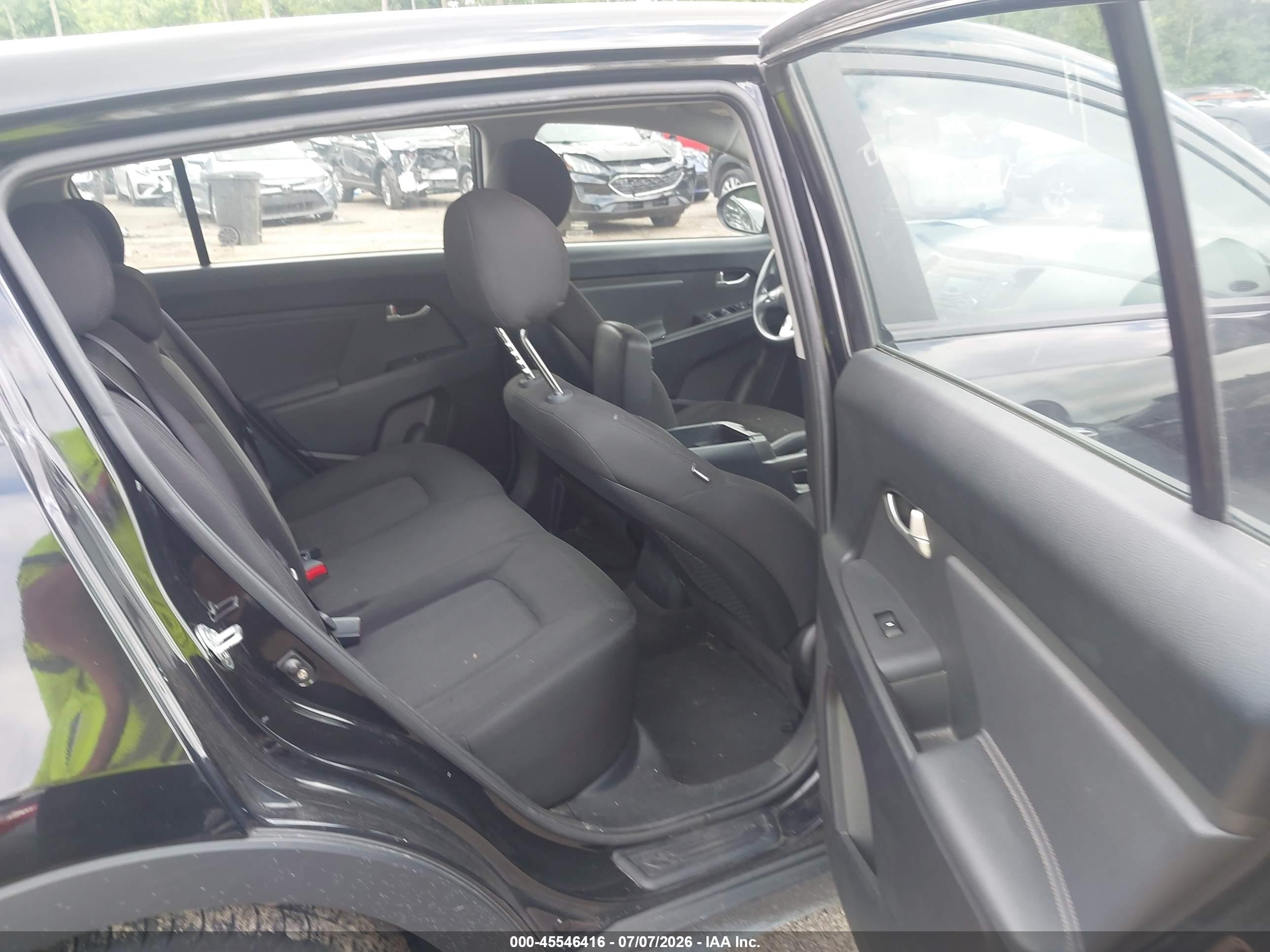 2012 Kia Sportage Lx Black vin: KNDPB3A29C7320343