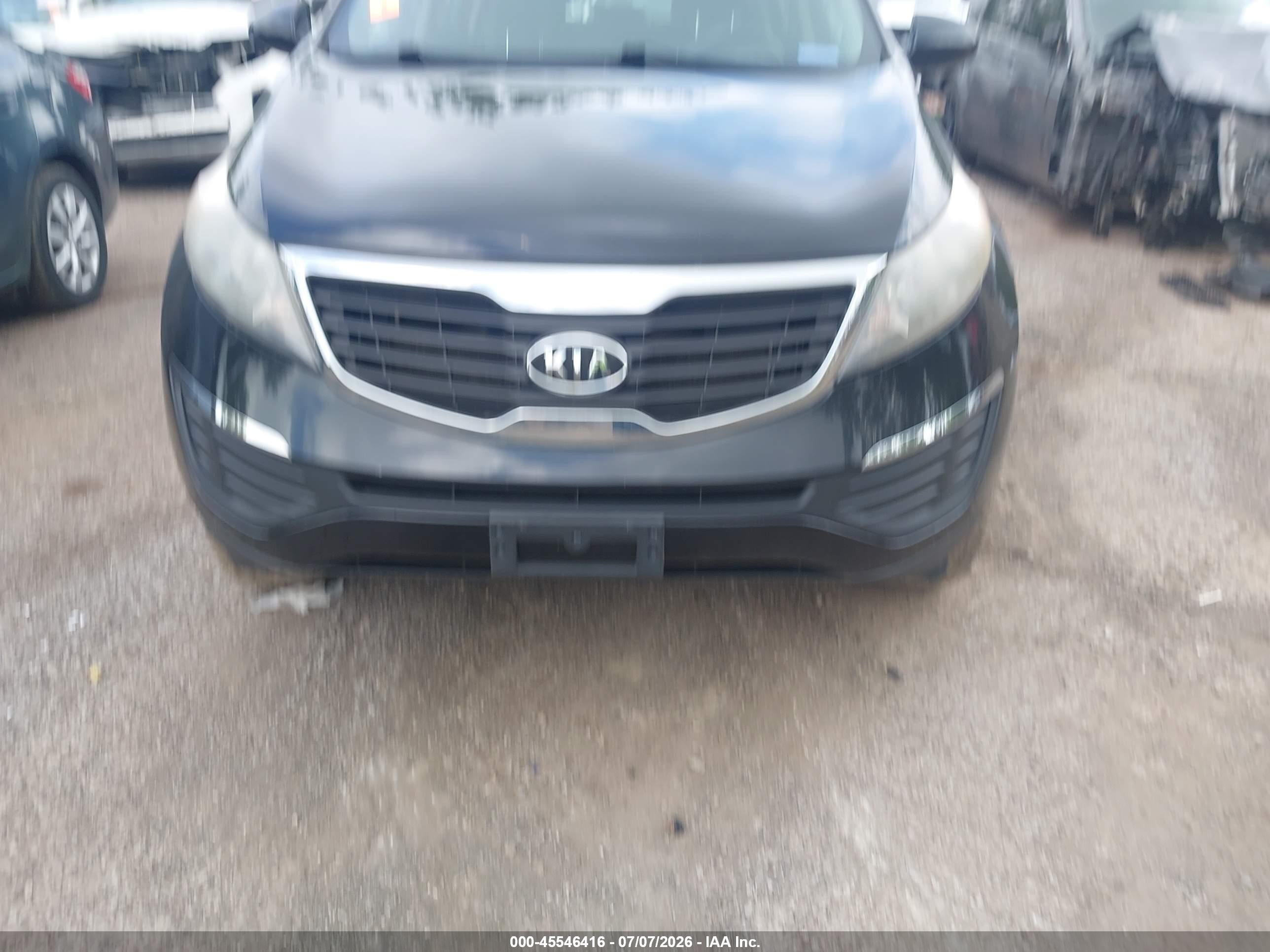 2012 Kia Sportage Lx Black vin: KNDPB3A29C7320343