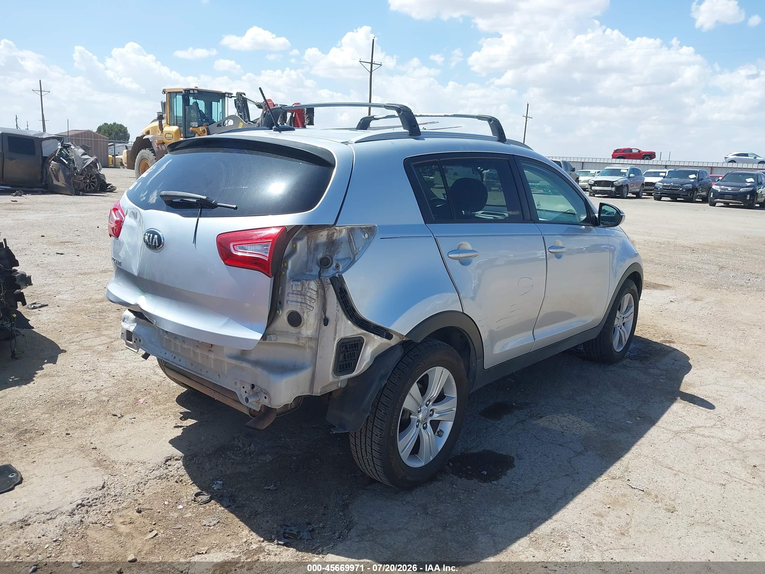 2013 Kia Sportage Lx Серебряный vin: KNDPB3A29D7354686