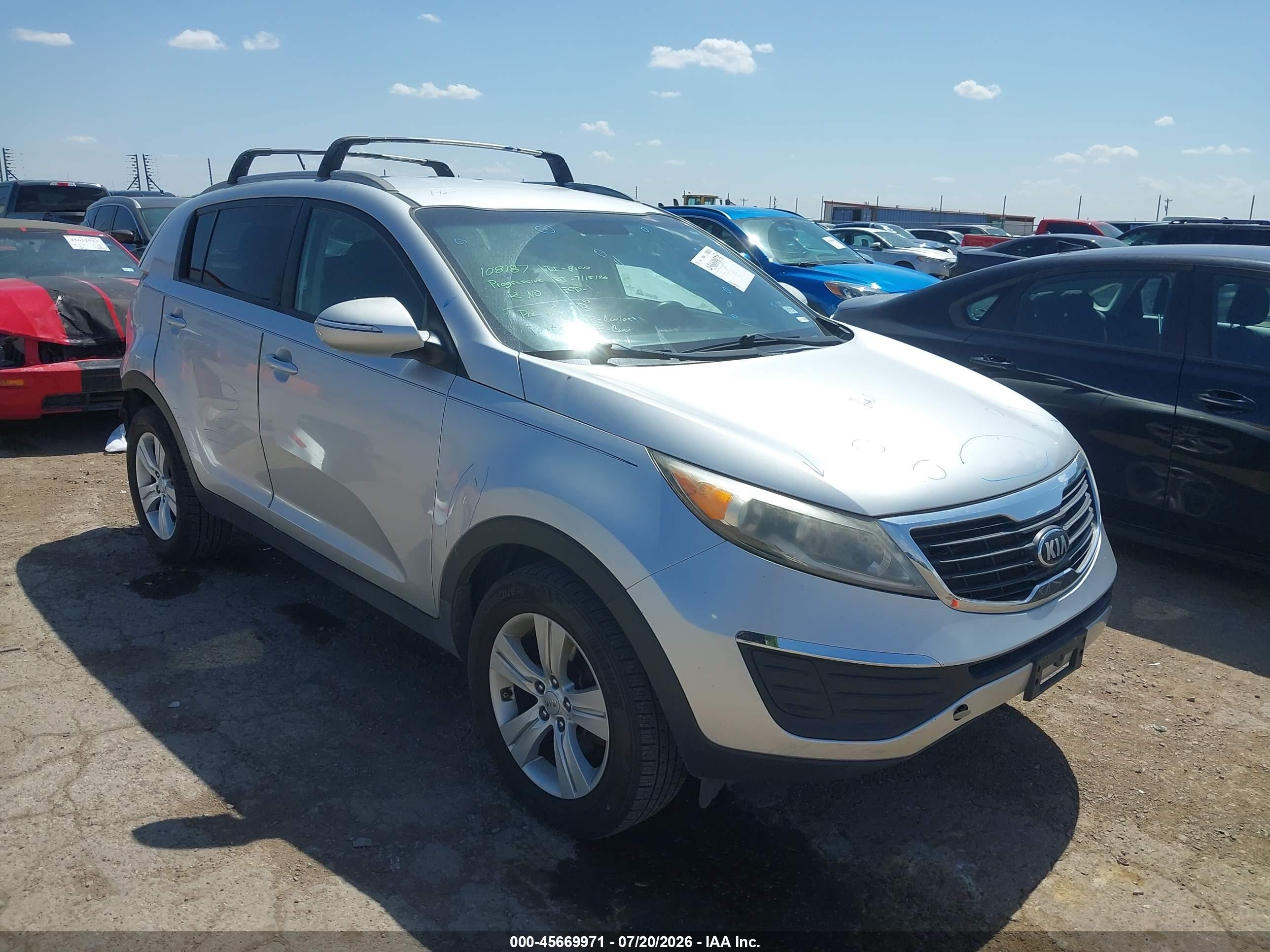 2013 Kia Sportage Lx Серебряный vin: KNDPB3A29D7354686