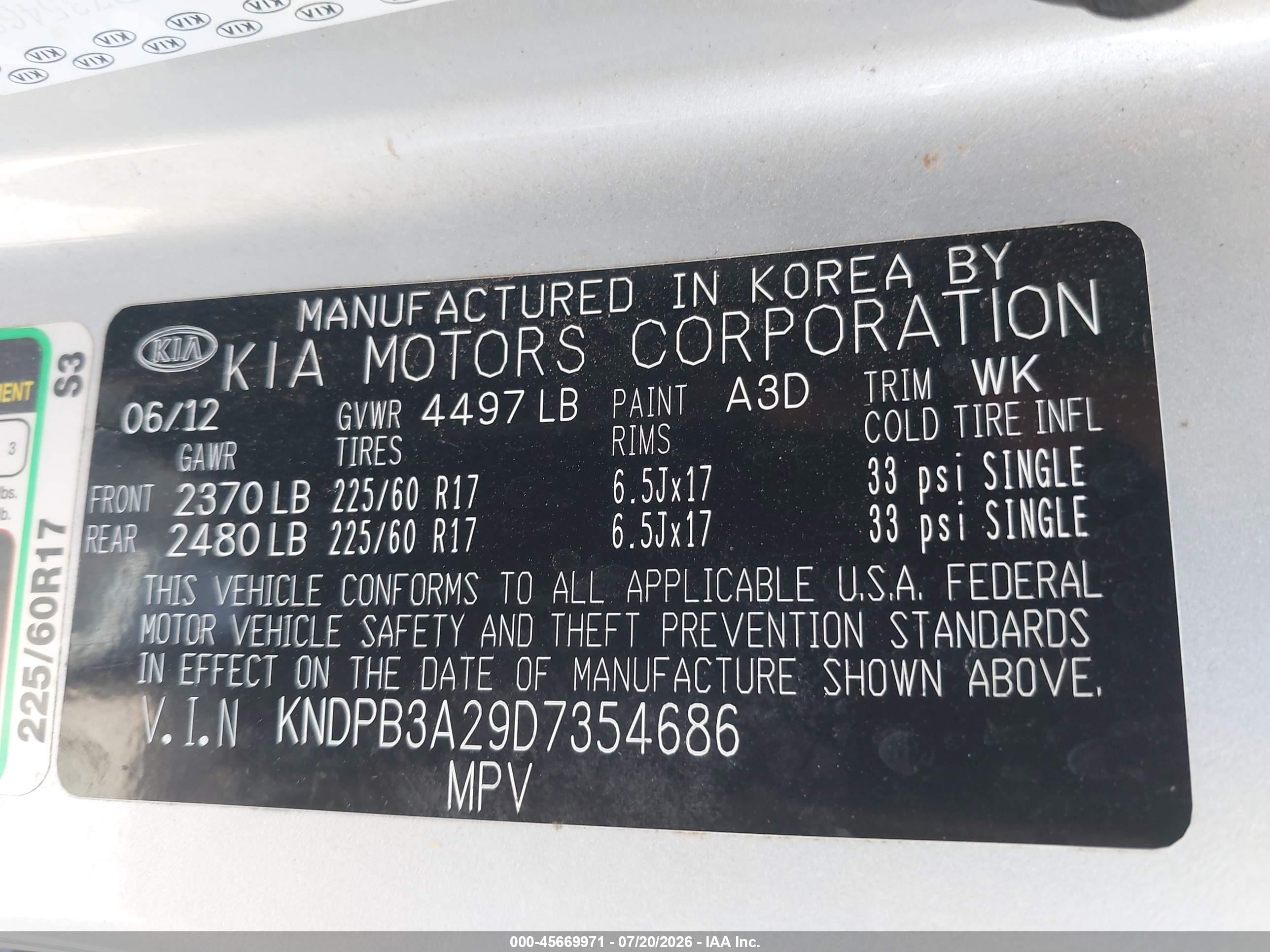 2013 Kia Sportage Lx Серебряный vin: KNDPB3A29D7354686