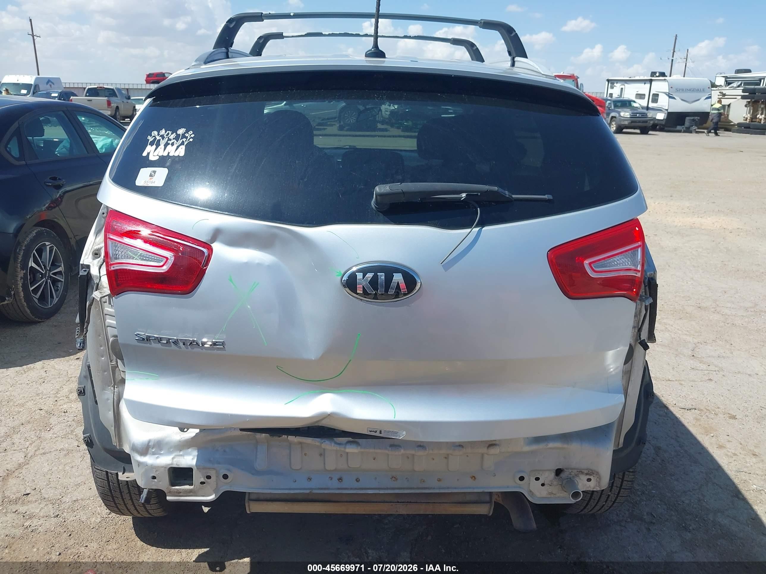 2013 Kia Sportage Lx Серебряный vin: KNDPB3A29D7354686