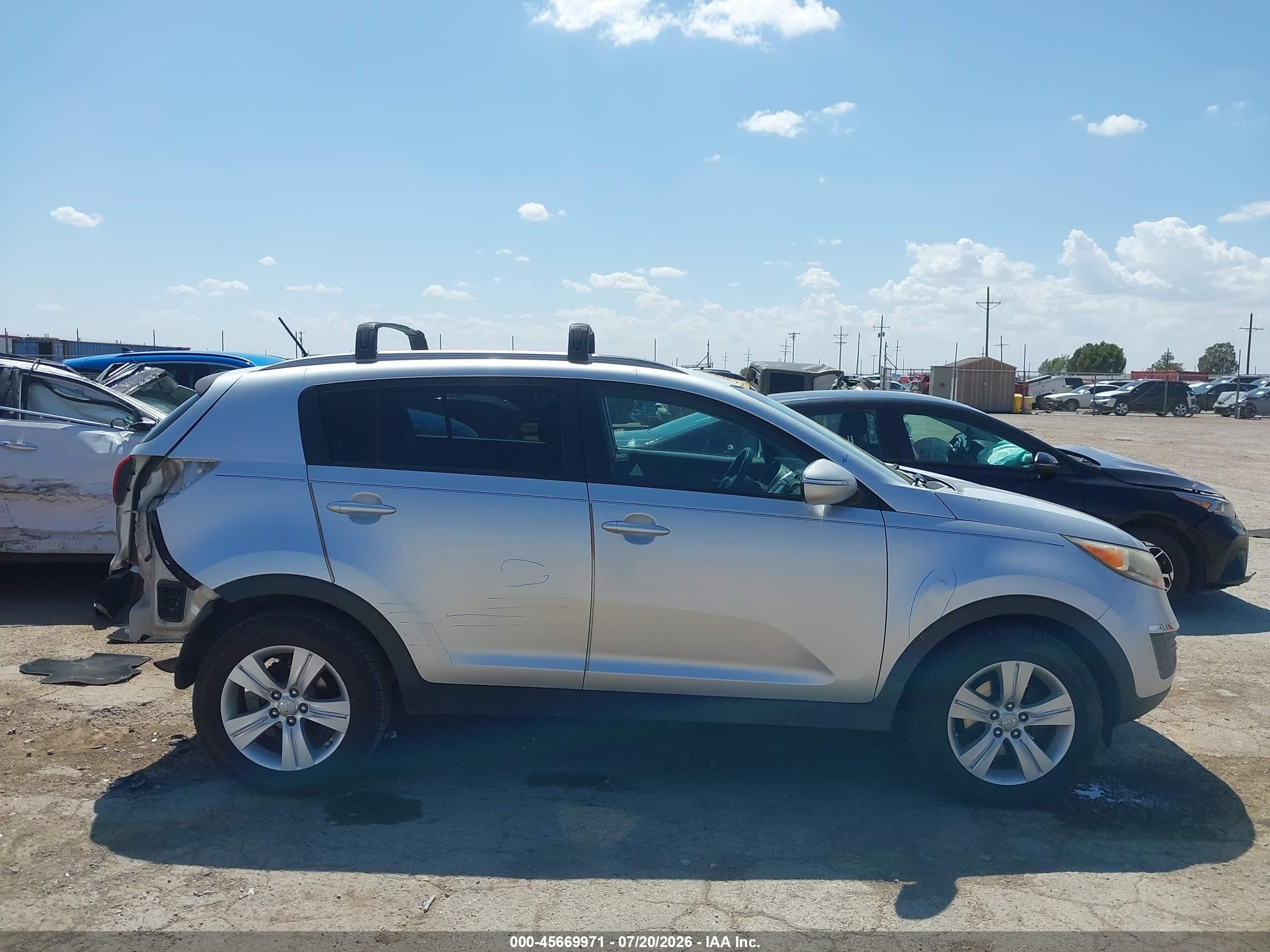2013 Kia Sportage Lx Серебряный vin: KNDPB3A29D7354686
