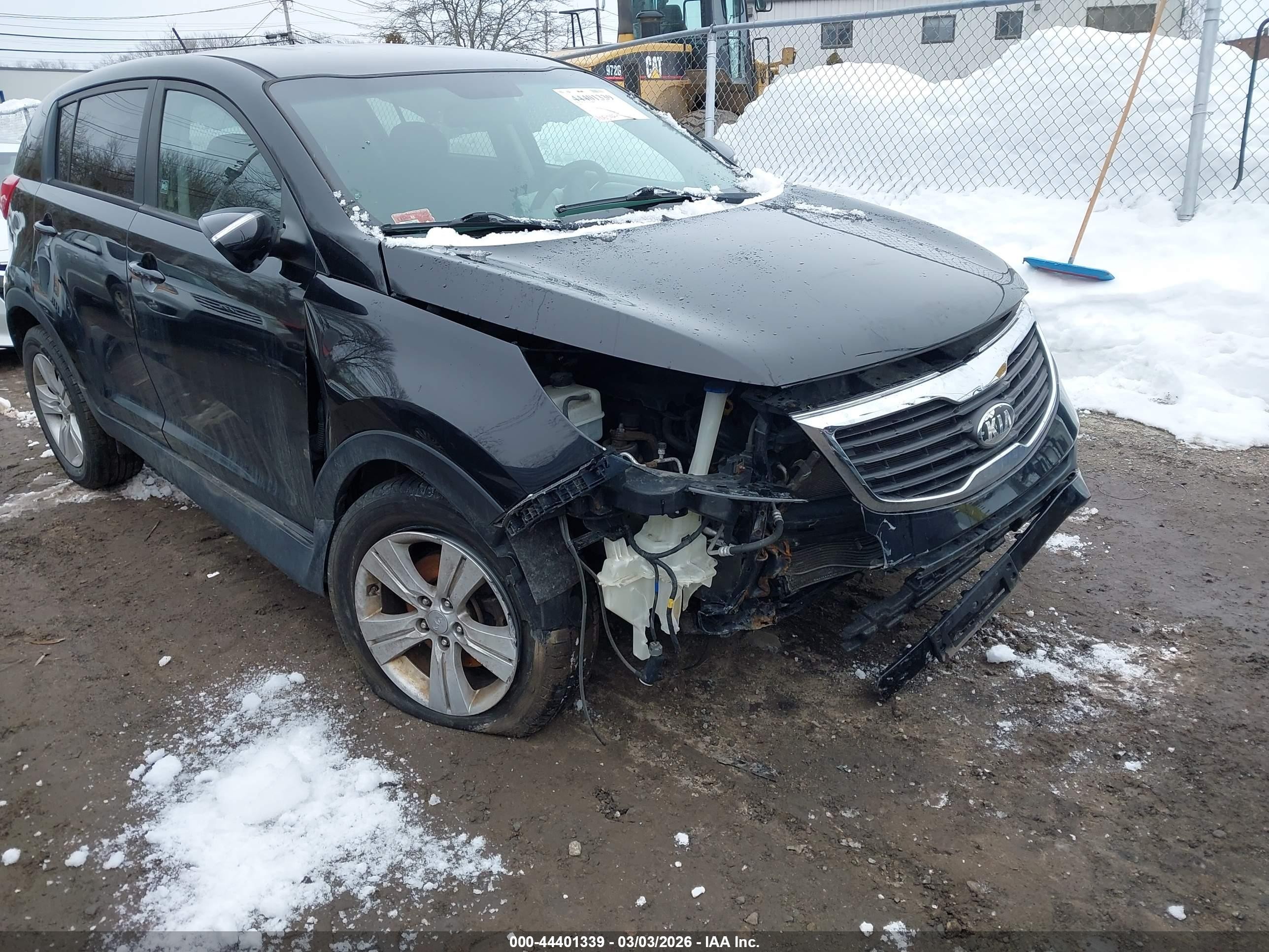 2013 Kia Sportage Lx Black vin: KNDPB3A29D7376168