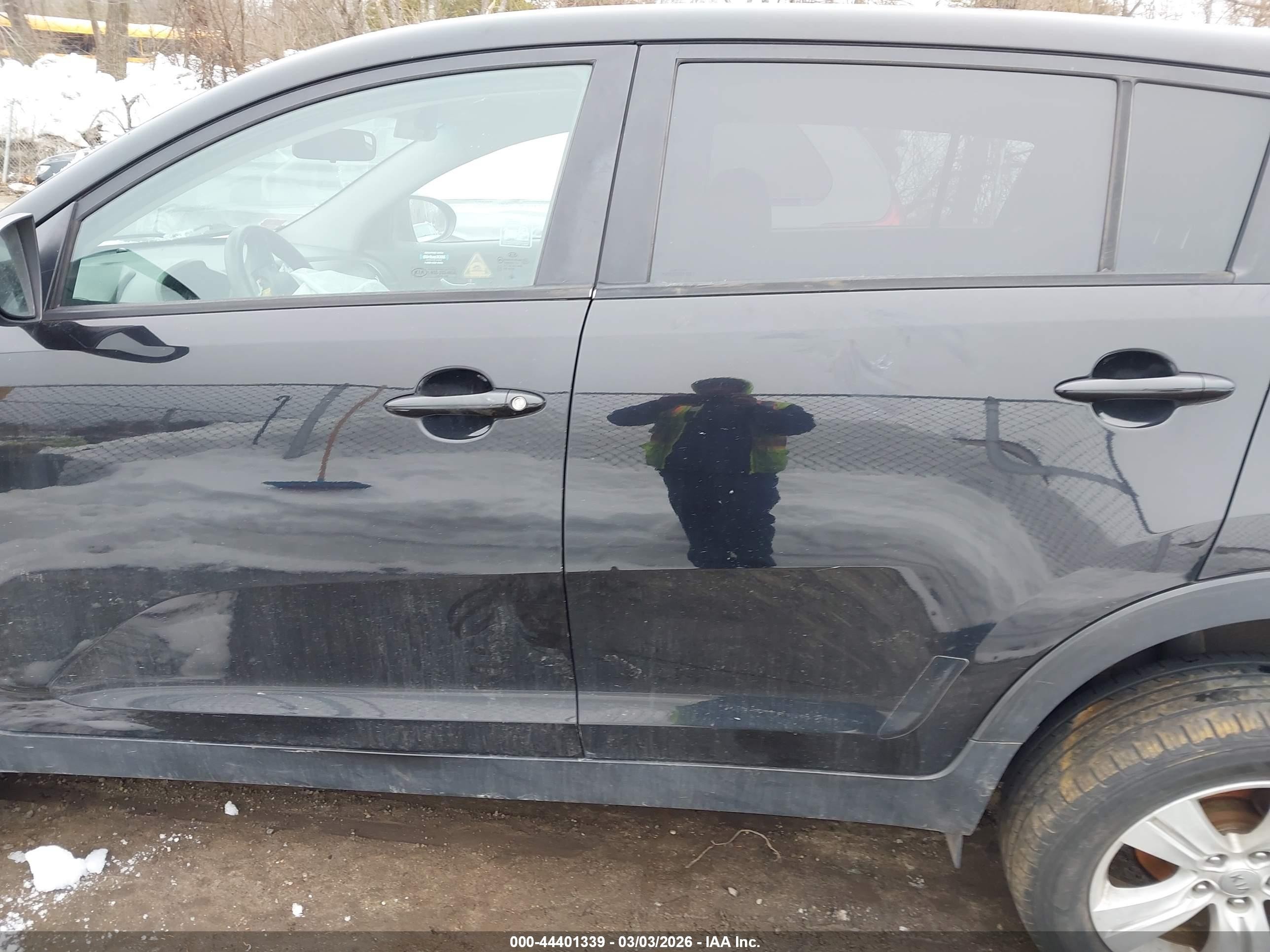 2013 Kia Sportage Lx Black vin: KNDPB3A29D7376168