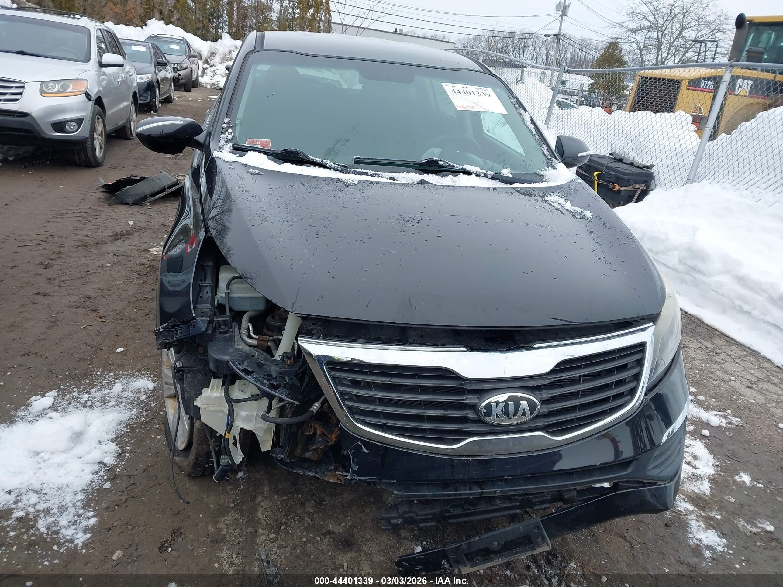2013 Kia Sportage Lx Black vin: KNDPB3A29D7376168