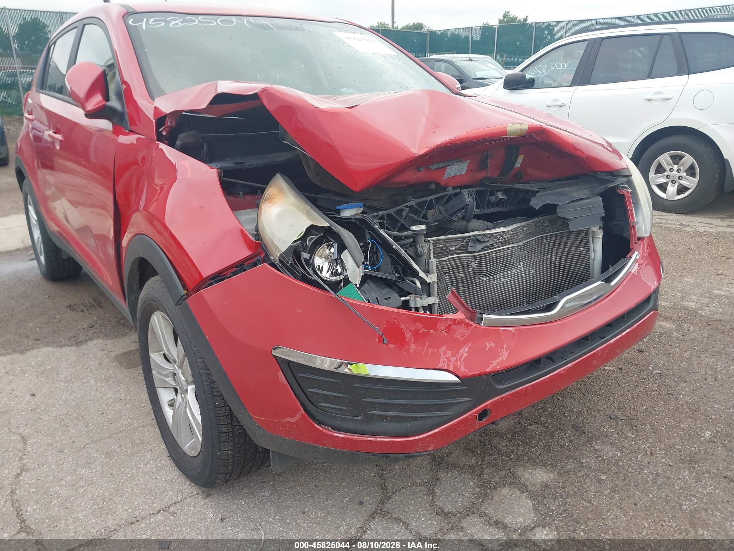 2013 Kia Sportage Lx Red vin: KNDPB3A29D7382701