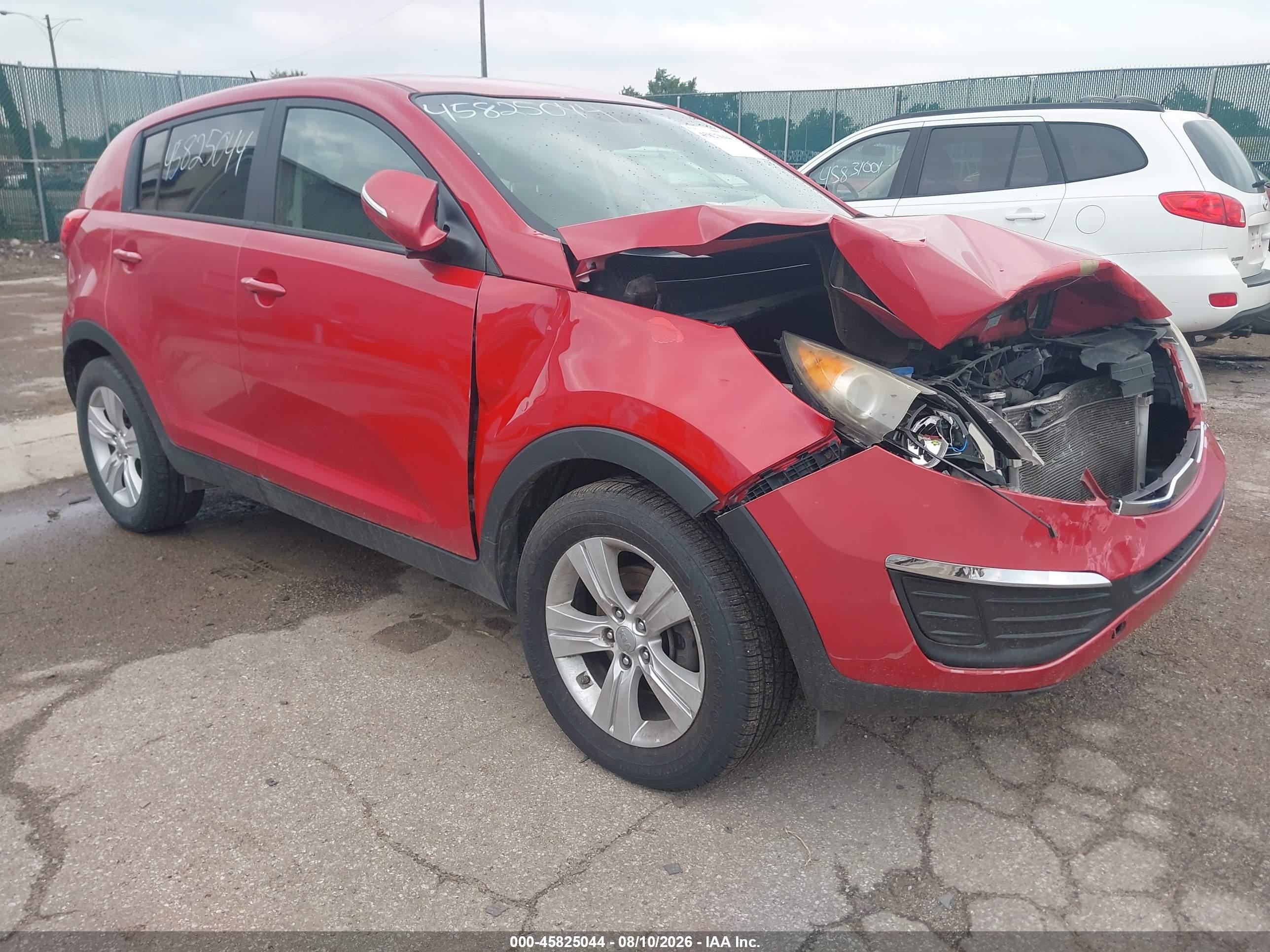 2013 Kia Sportage Lx Red vin: KNDPB3A29D7382701